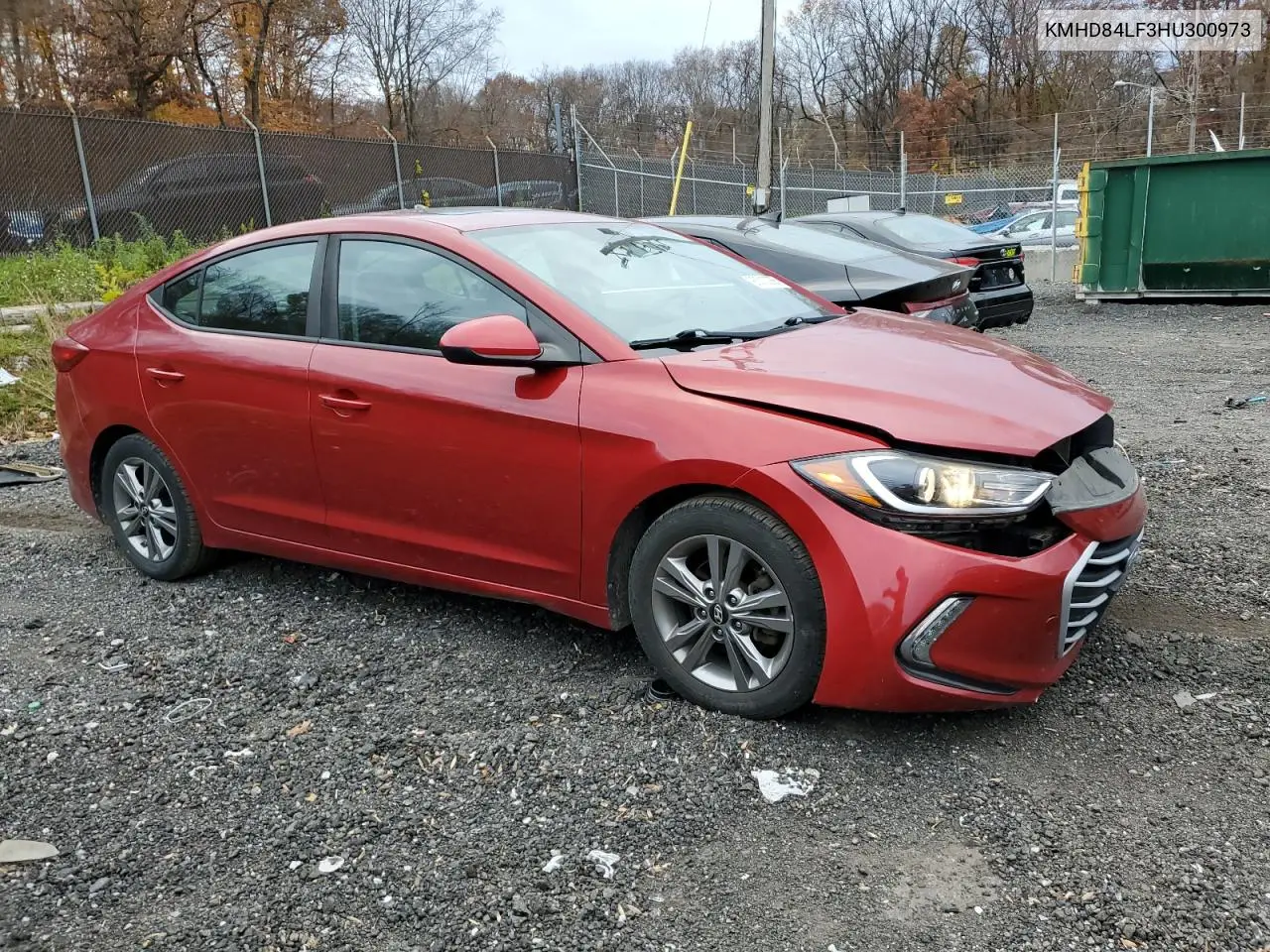 KMHD84LF3HU300973 2017 Hyundai Elantra Se