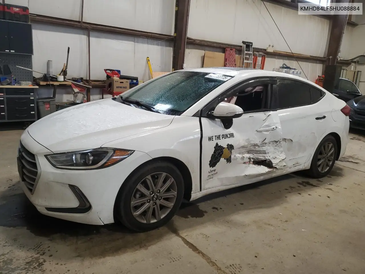 KMHD84LF5HU088884 2017 Hyundai Elantra Se