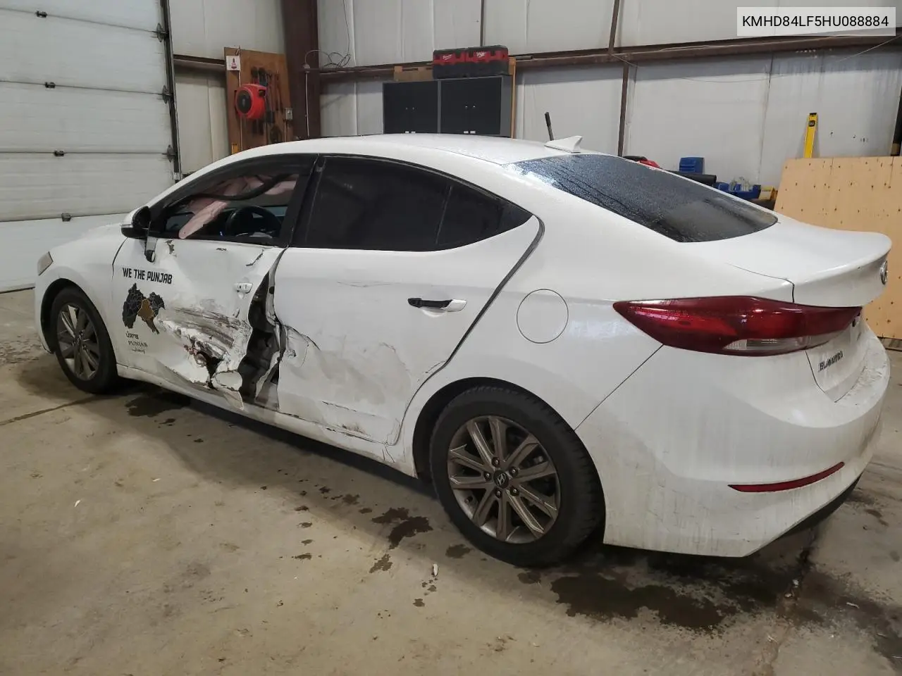 KMHD84LF5HU088884 2017 Hyundai Elantra Se