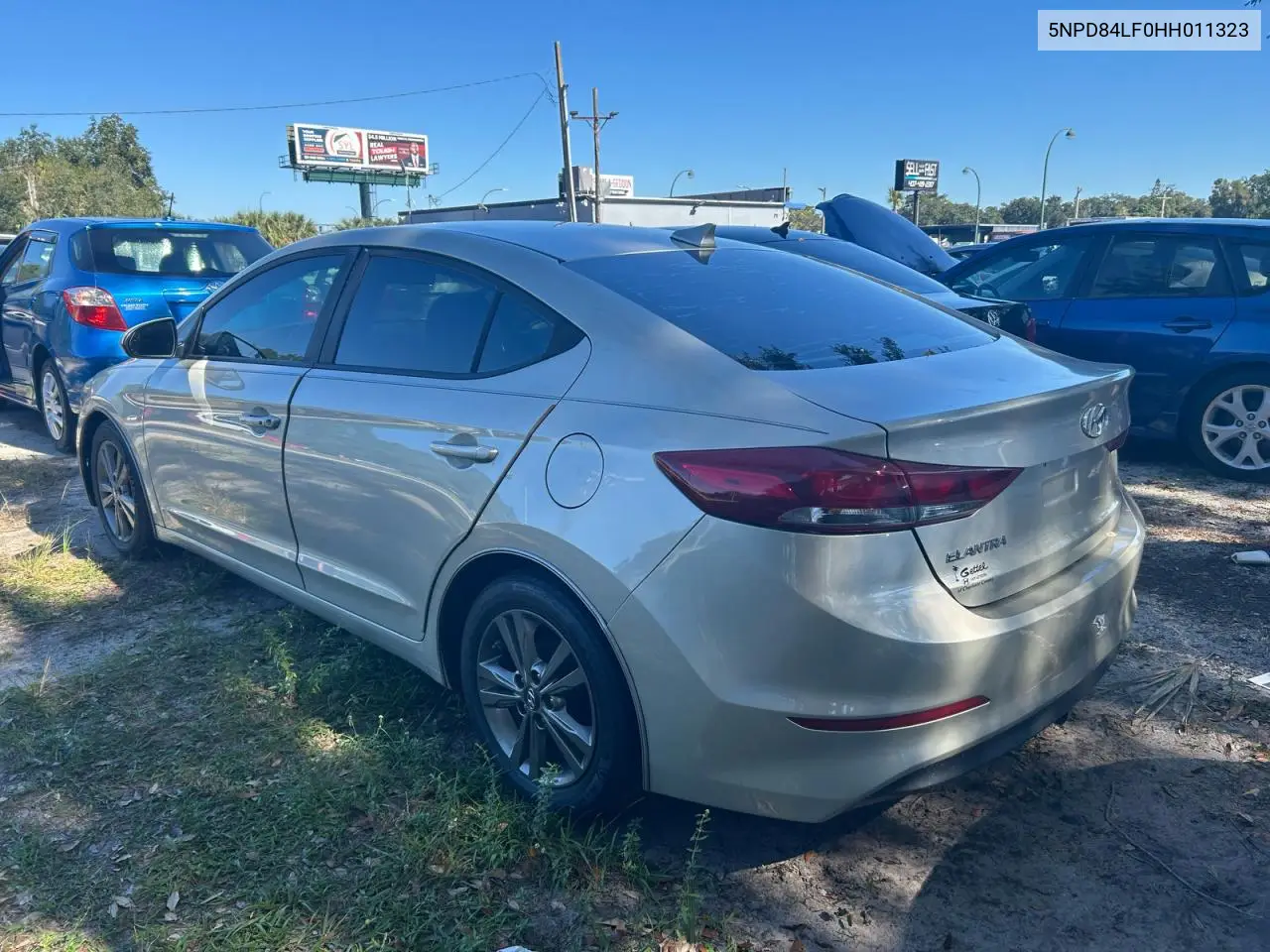 5NPD84LF0HH011323 2017 Hyundai Elantra Se