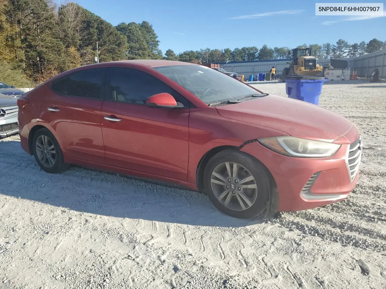 5NPD84LF6HH007907 2017 Hyundai Elantra Se