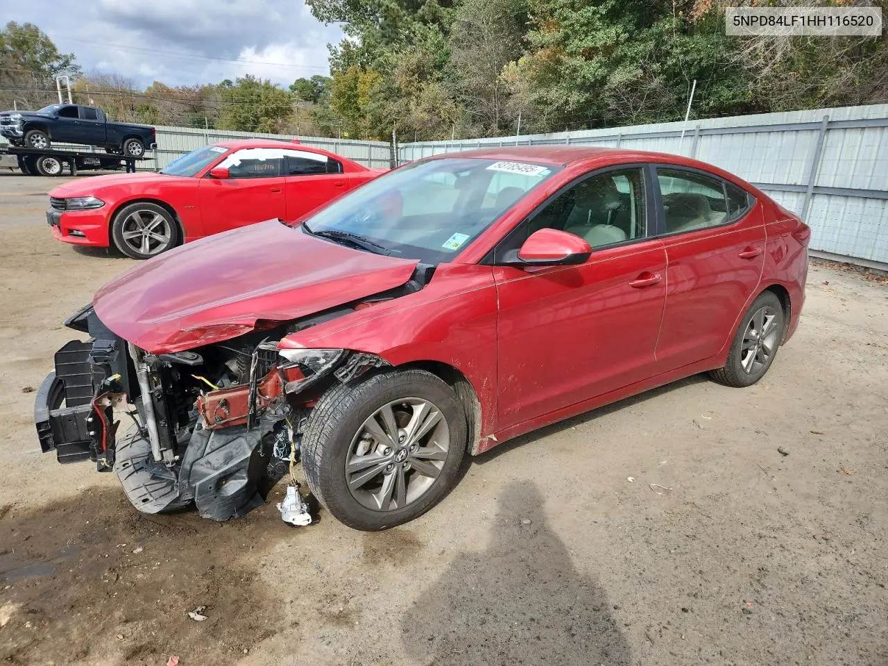 5NPD84LF1HH116520 2017 Hyundai Elantra Se