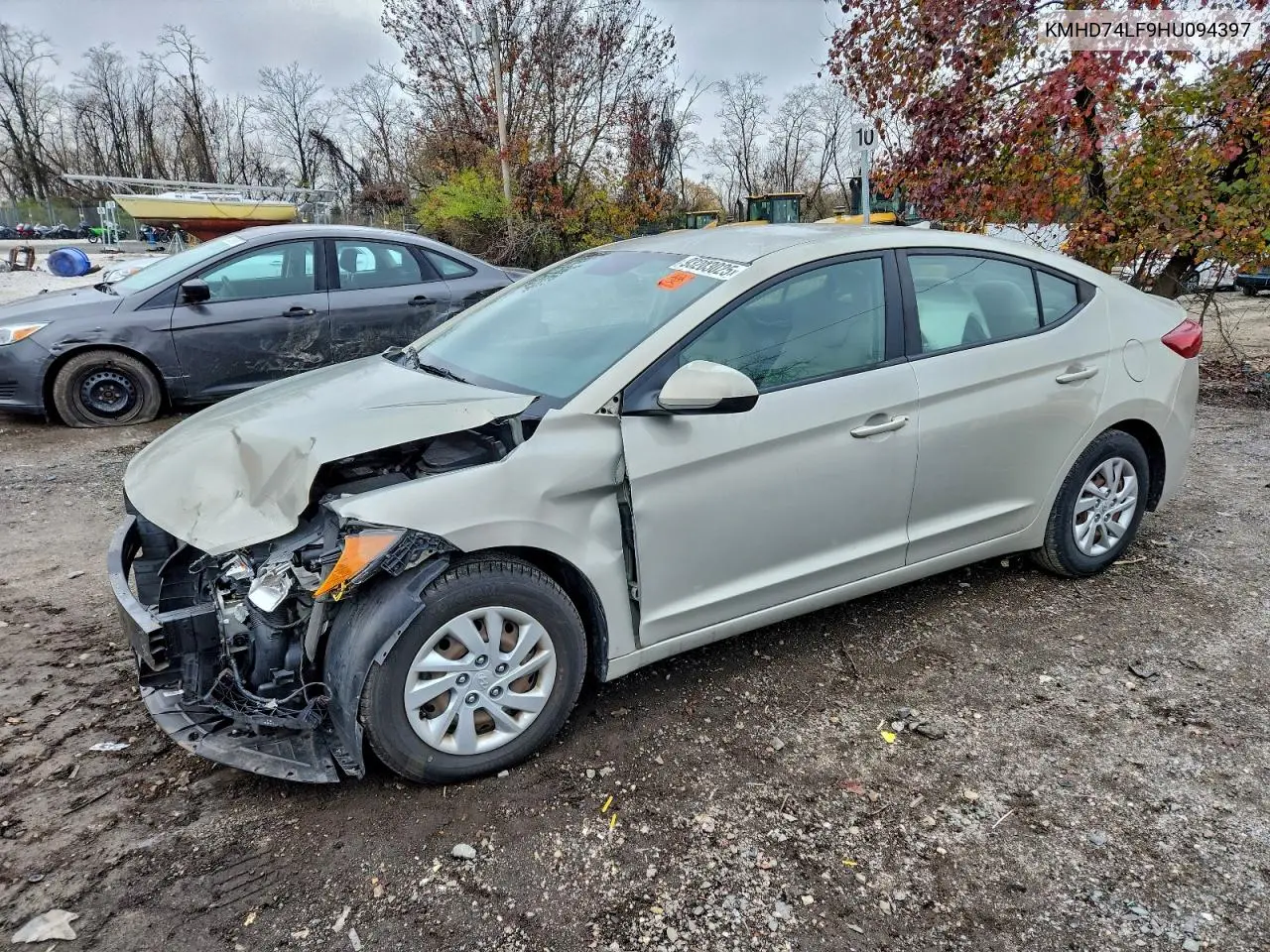 KMHD74LF9HU094397 2017 Hyundai Elantra Se