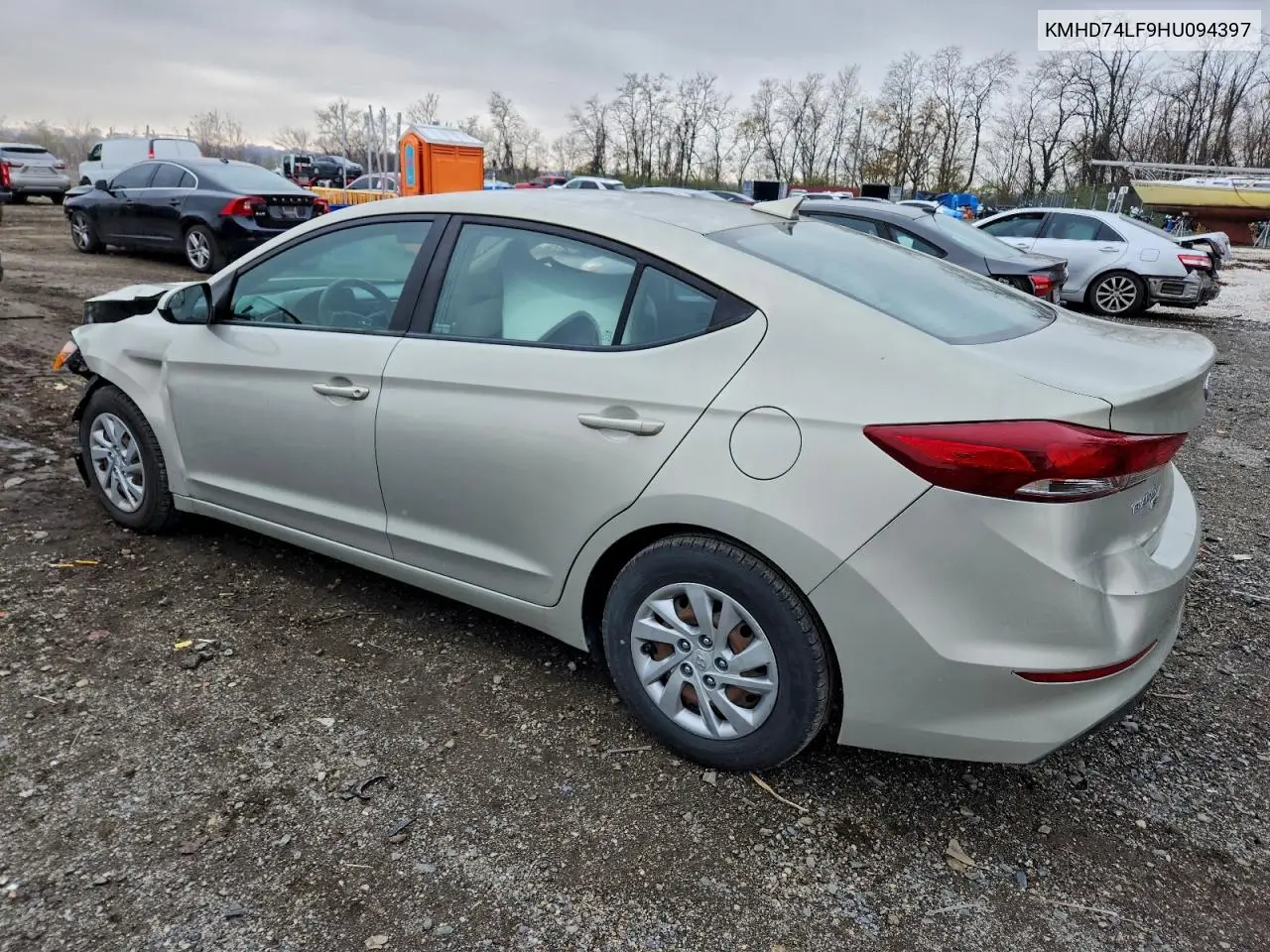 KMHD74LF9HU094397 2017 Hyundai Elantra Se