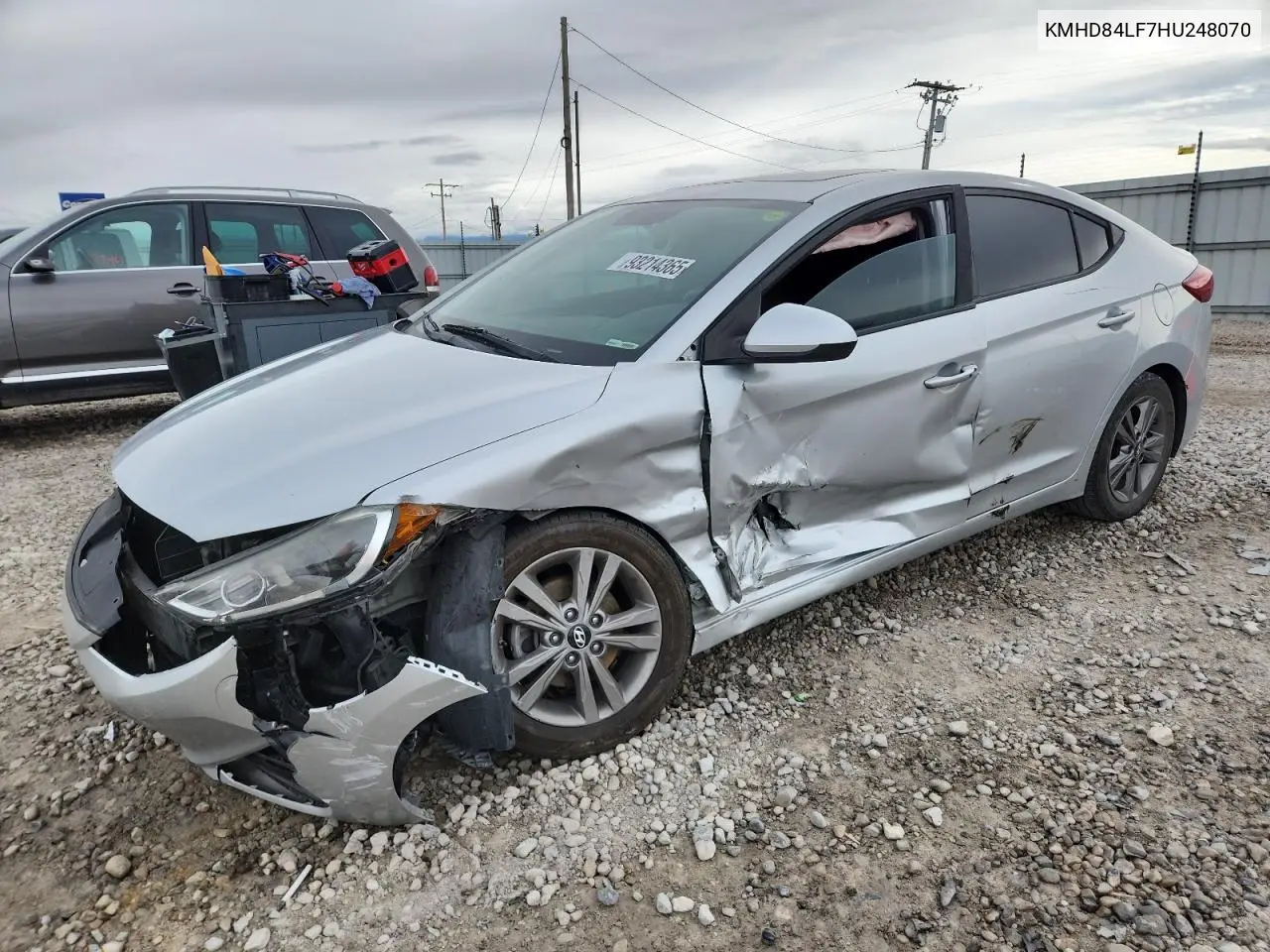 KMHD84LF7HU248070 2017 Hyundai Elantra Se