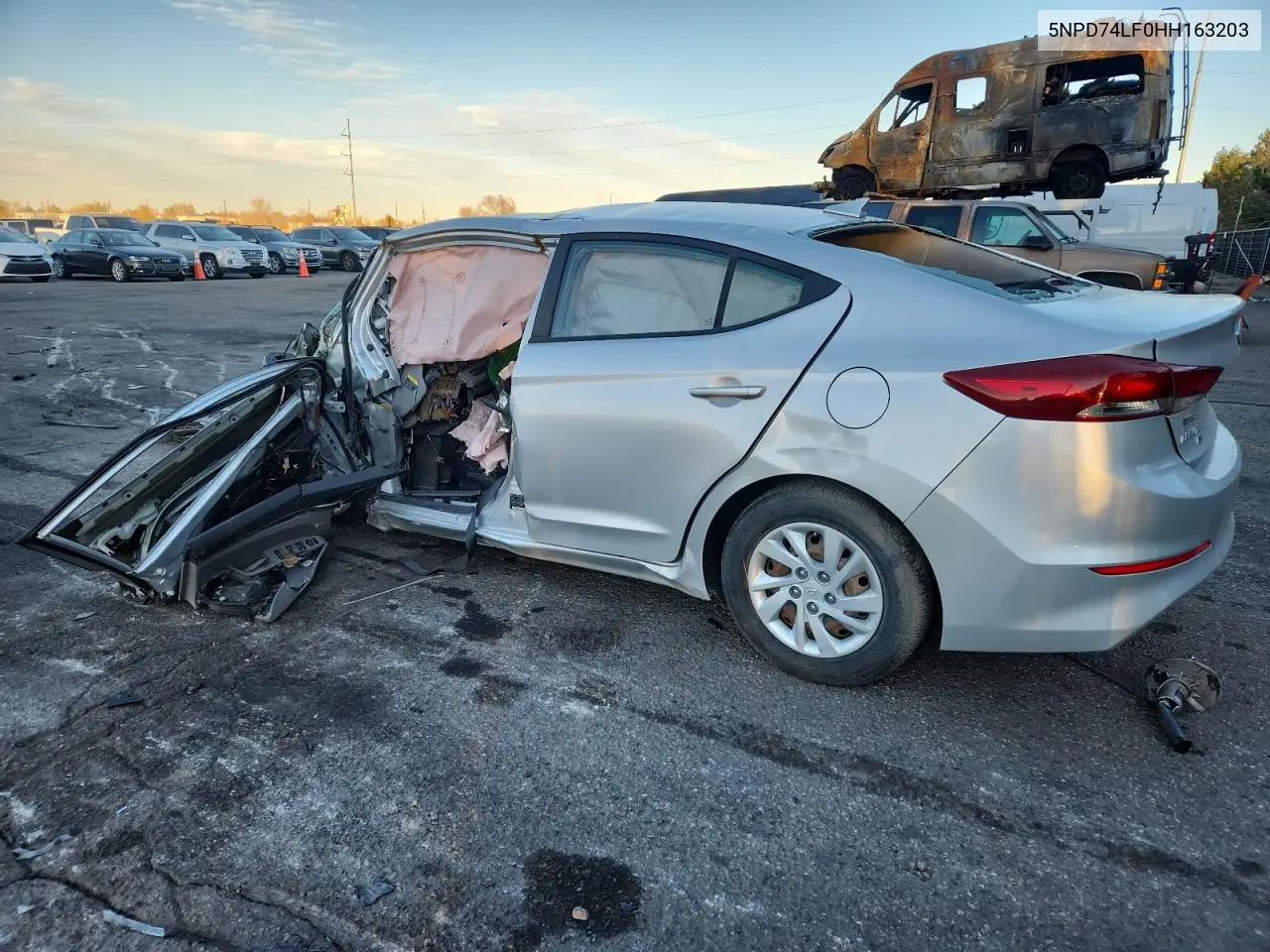 5NPD74LF0HH163203 2017 Hyundai Elantra Se