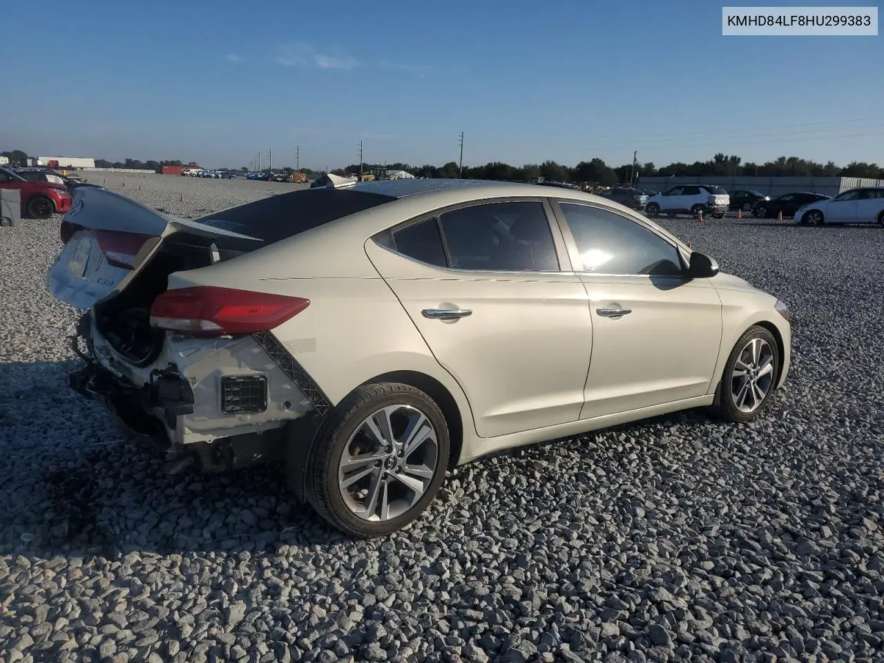 KMHD84LF8HU299383 2017 Hyundai Elantra Se