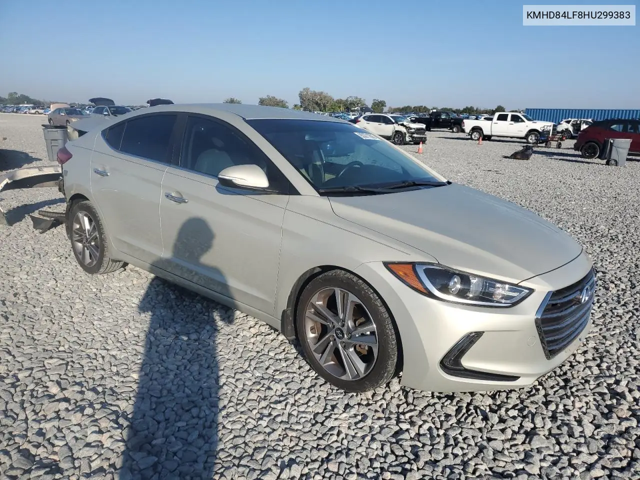 KMHD84LF8HU299383 2017 Hyundai Elantra Se
