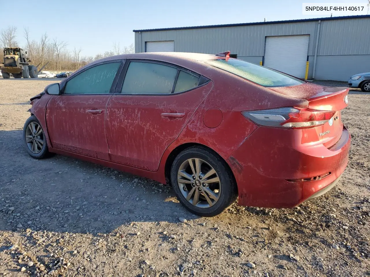 5NPD84LF4HH140617 2017 Hyundai Elantra Se