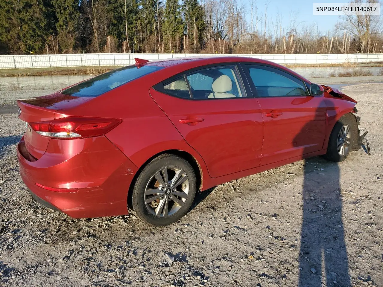 5NPD84LF4HH140617 2017 Hyundai Elantra Se