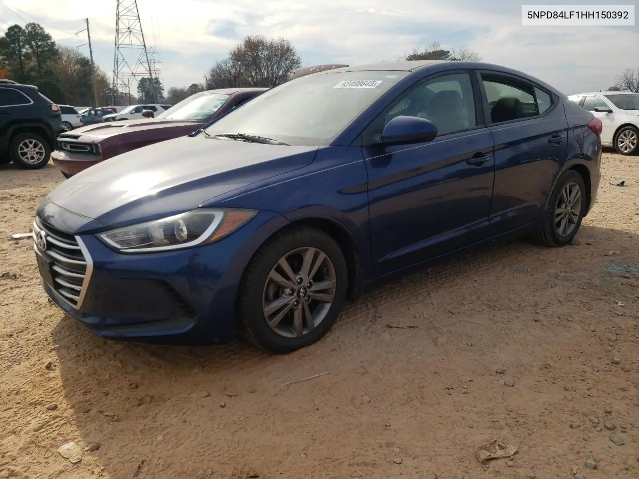 5NPD84LF1HH150392 2017 Hyundai Elantra Se