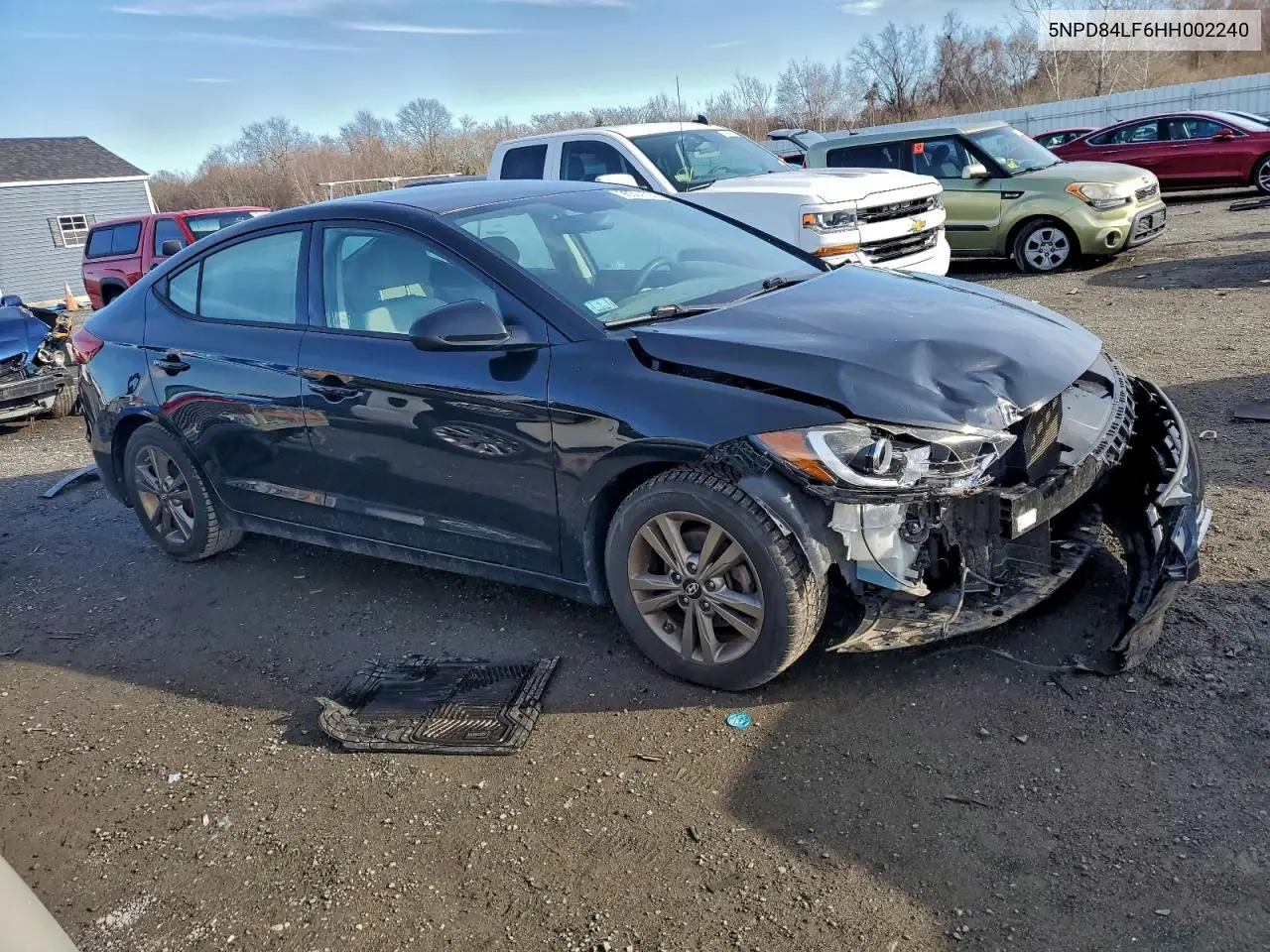 5NPD84LF6HH002240 2017 Hyundai Elantra Se