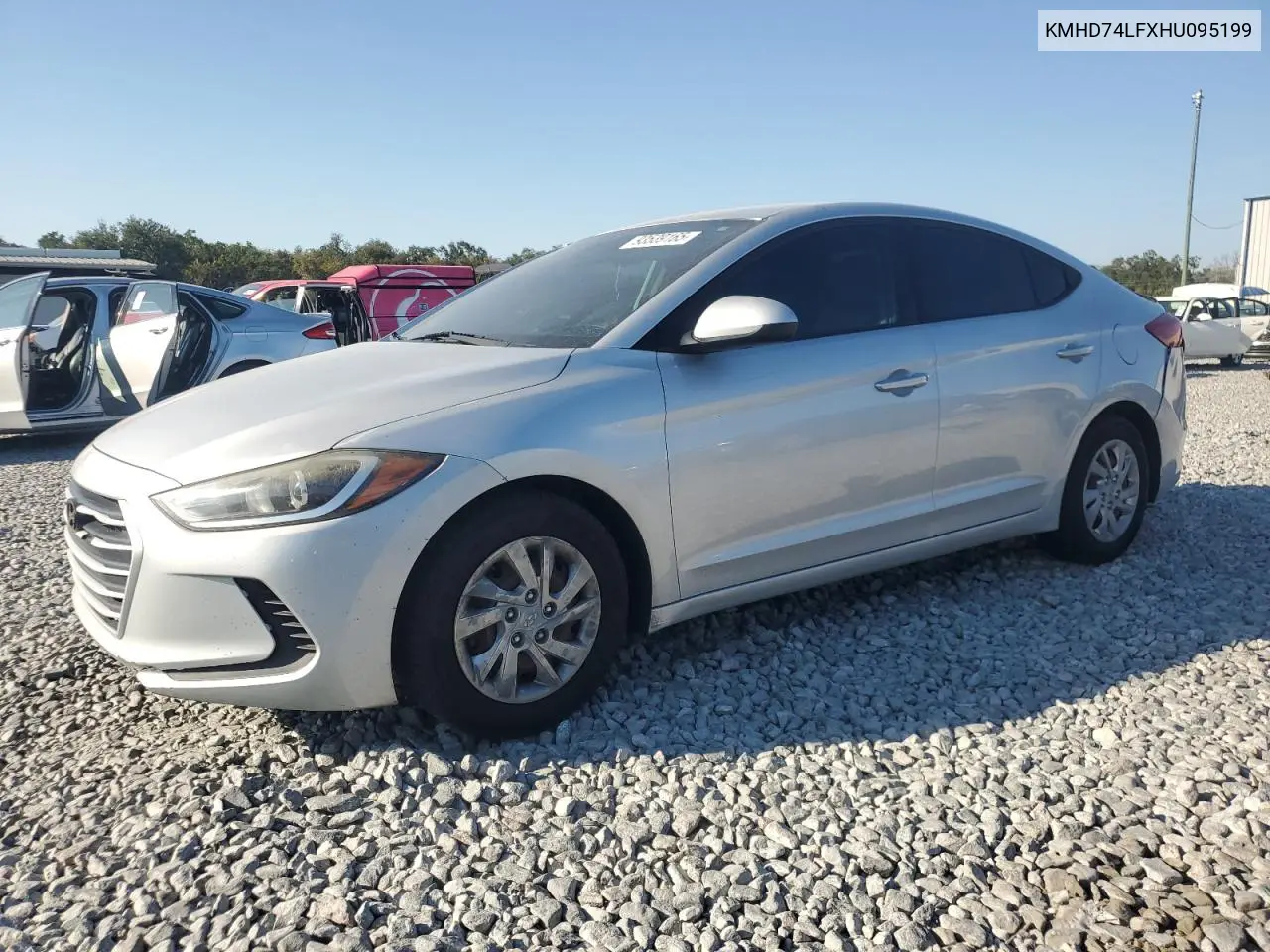 KMHD74LFXHU095199 2017 Hyundai Elantra Se