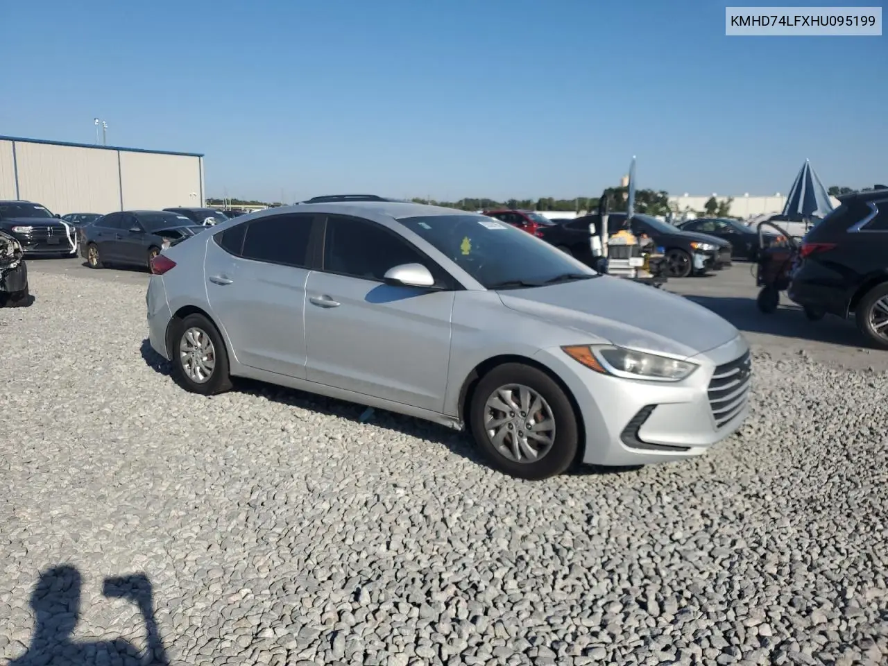 KMHD74LFXHU095199 2017 Hyundai Elantra Se