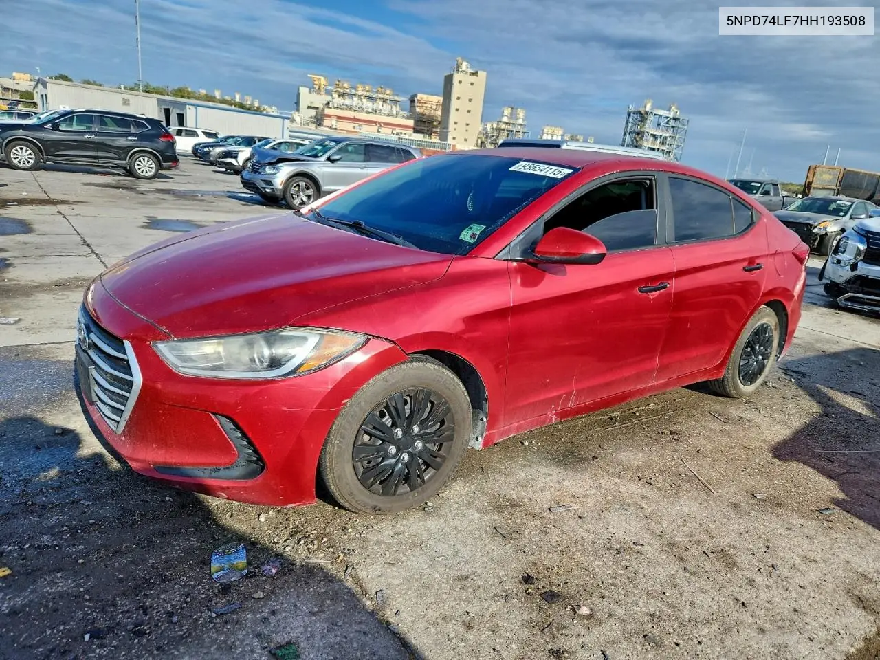 5NPD74LF7HH193508 2017 Hyundai Elantra Se