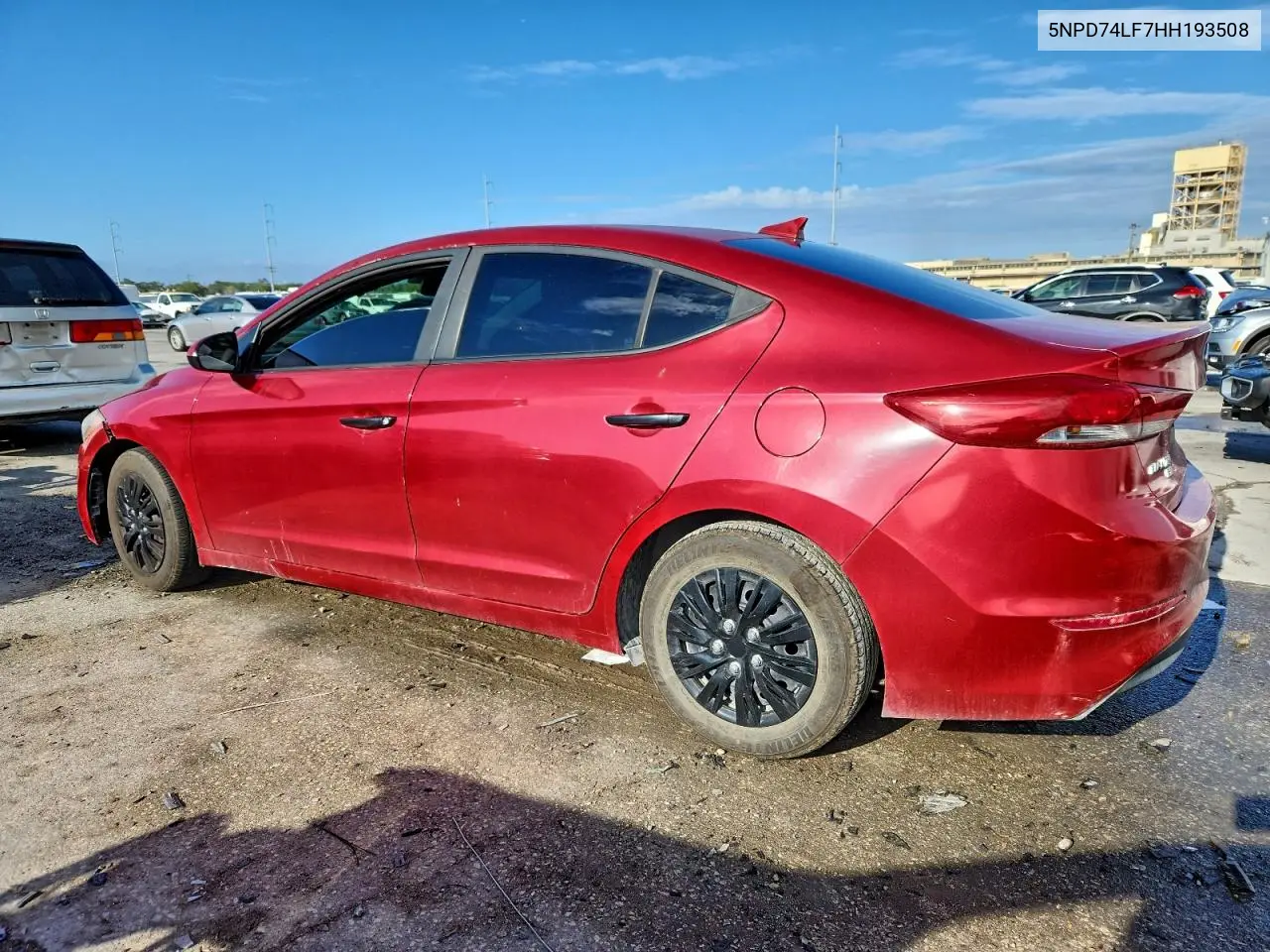 5NPD74LF7HH193508 2017 Hyundai Elantra Se