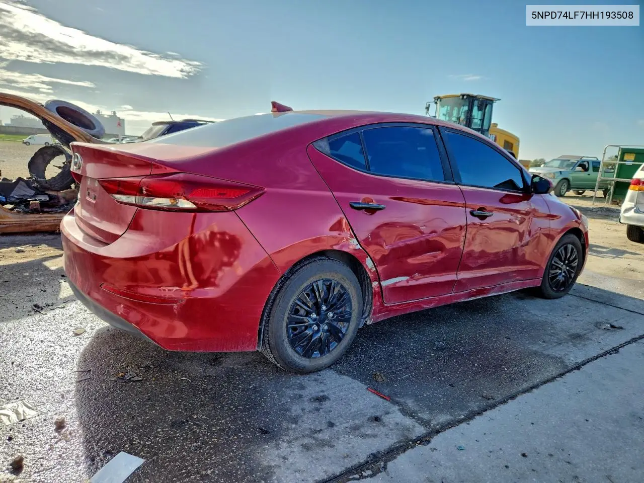 5NPD74LF7HH193508 2017 Hyundai Elantra Se