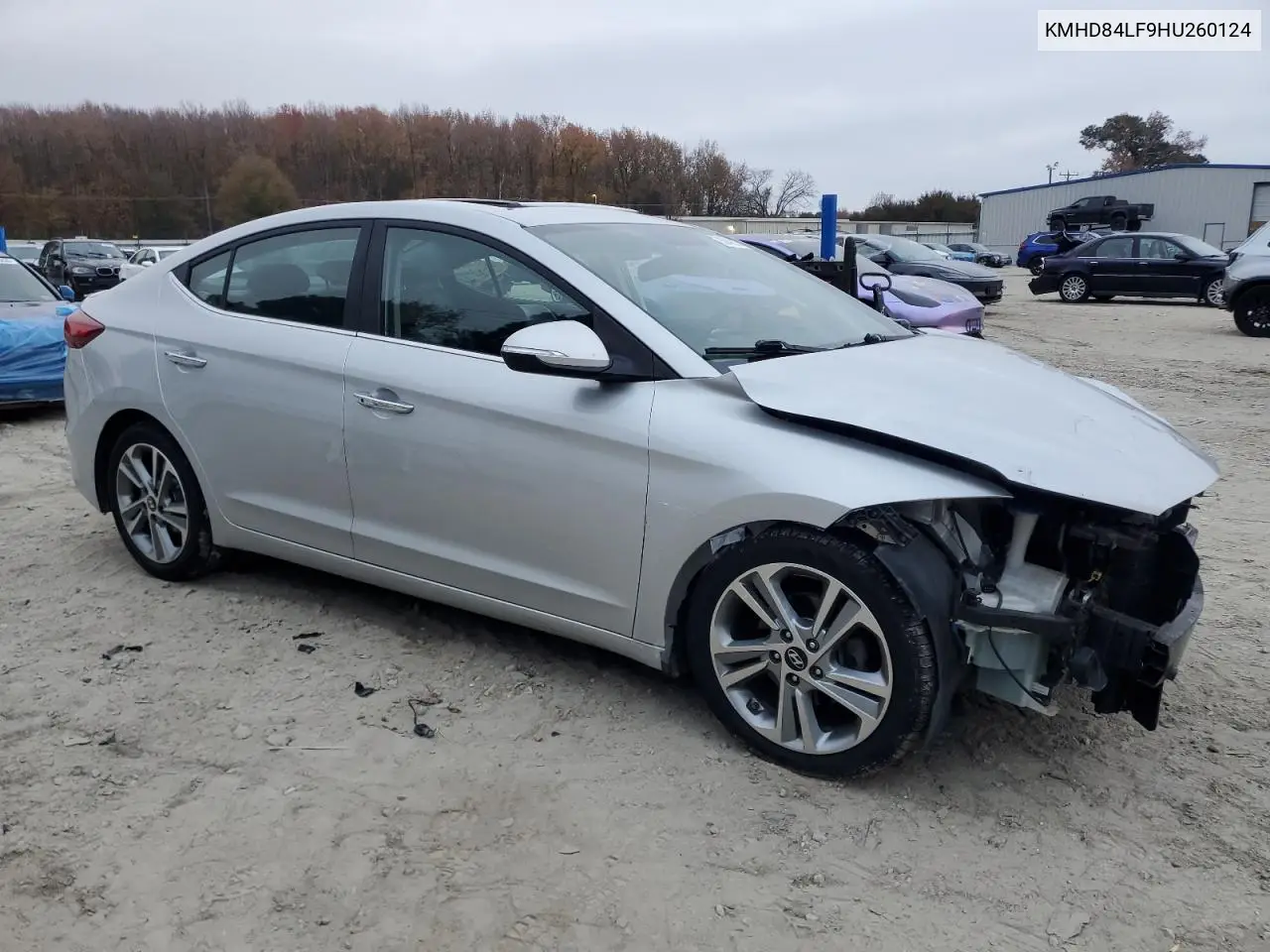 KMHD84LF9HU260124 2017 Hyundai Elantra Se