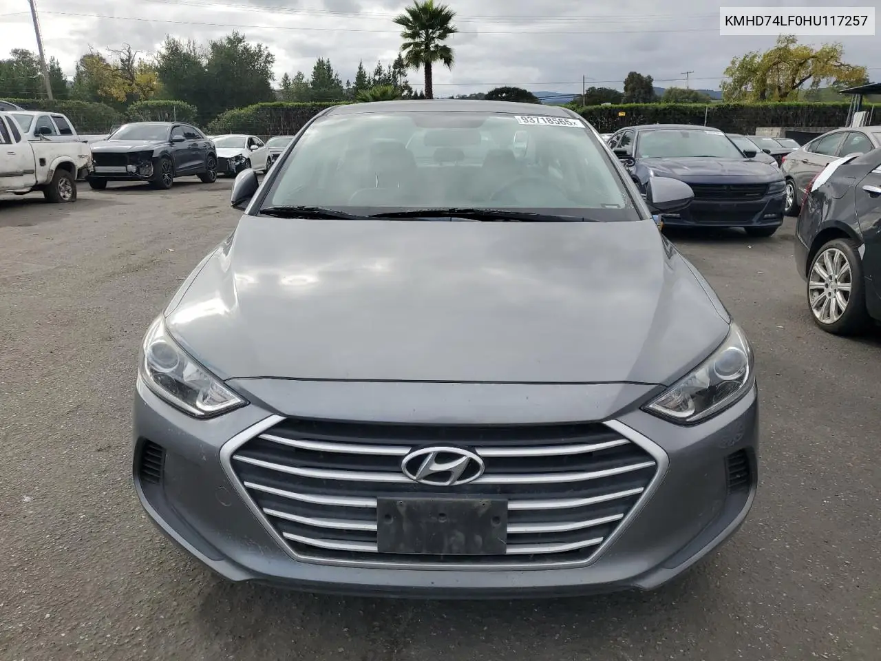 KMHD74LF0HU117257 2017 Hyundai Elantra Se