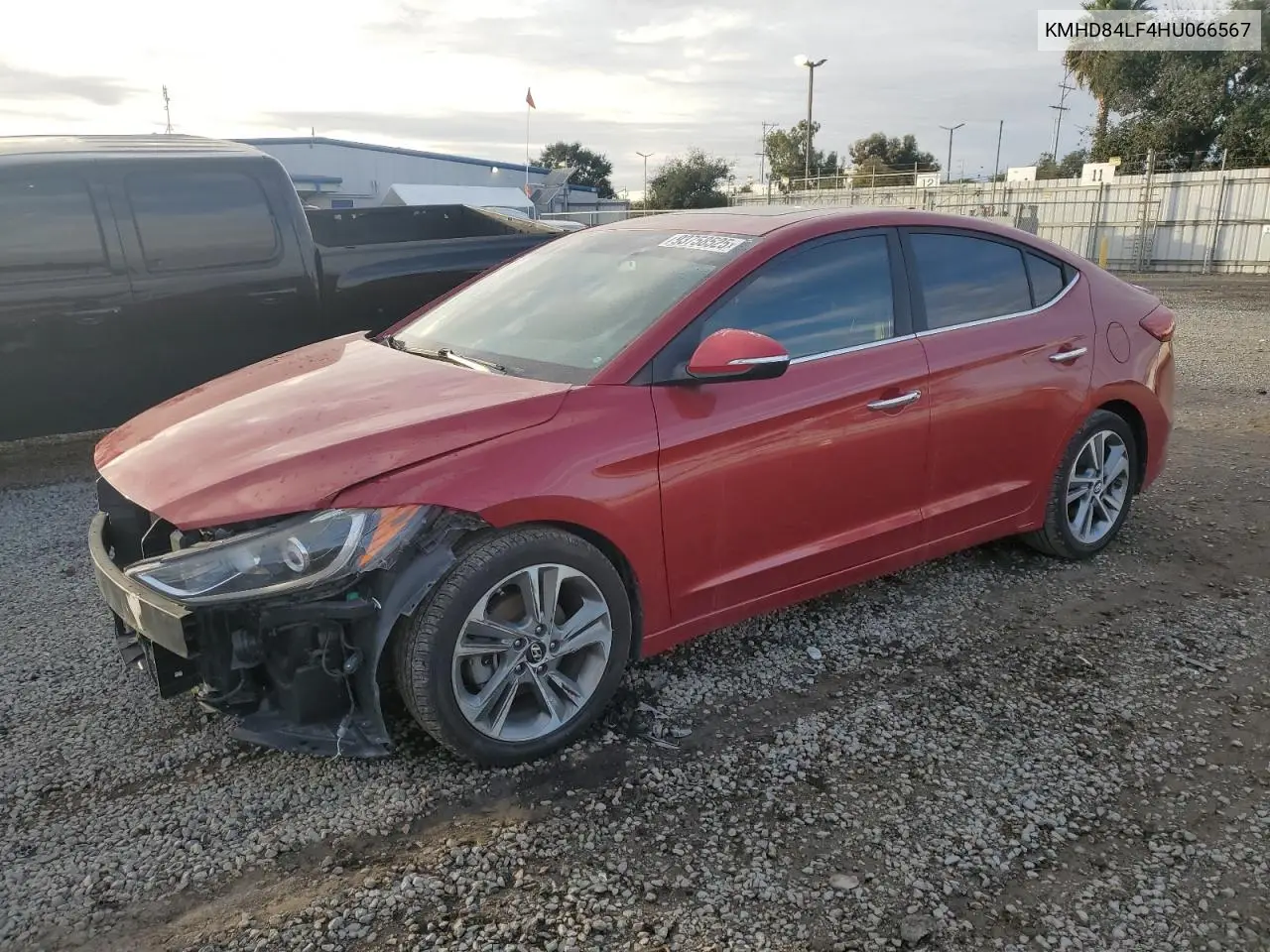 KMHD84LF4HU066567 2017 Hyundai Elantra Se