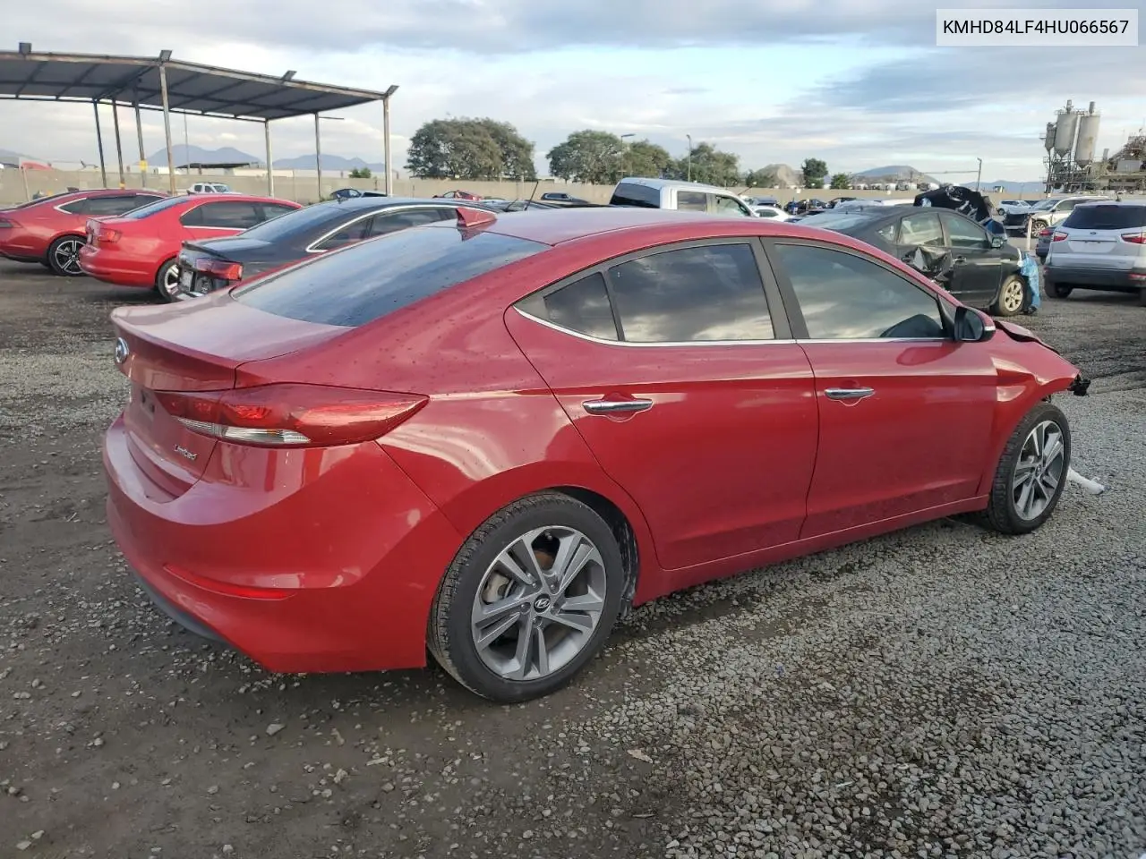 KMHD84LF4HU066567 2017 Hyundai Elantra Se