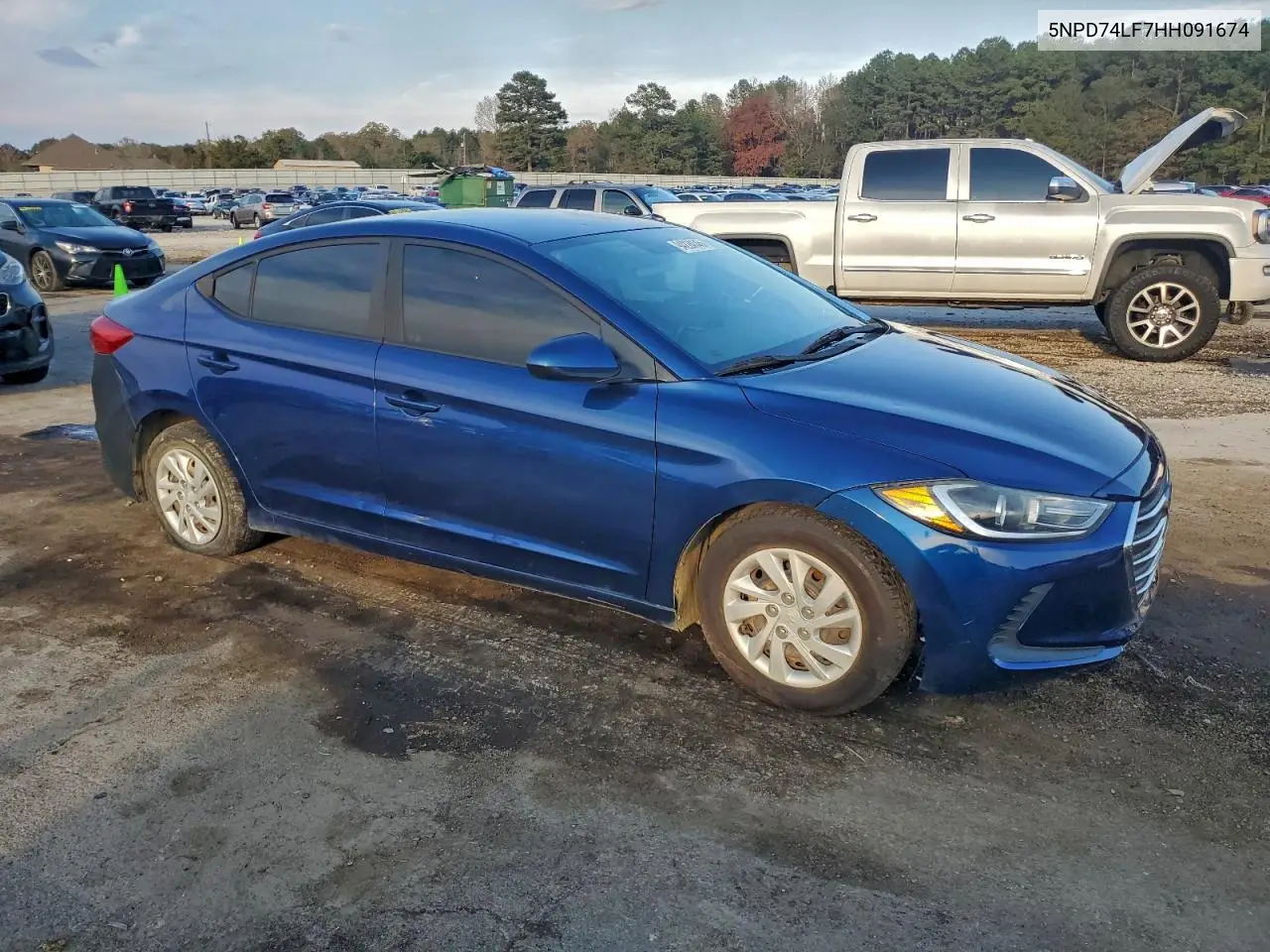 5NPD74LF7HH091674 2017 Hyundai Elantra Se
