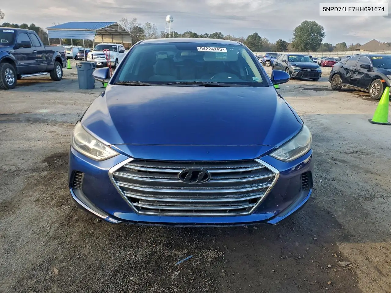5NPD74LF7HH091674 2017 Hyundai Elantra Se