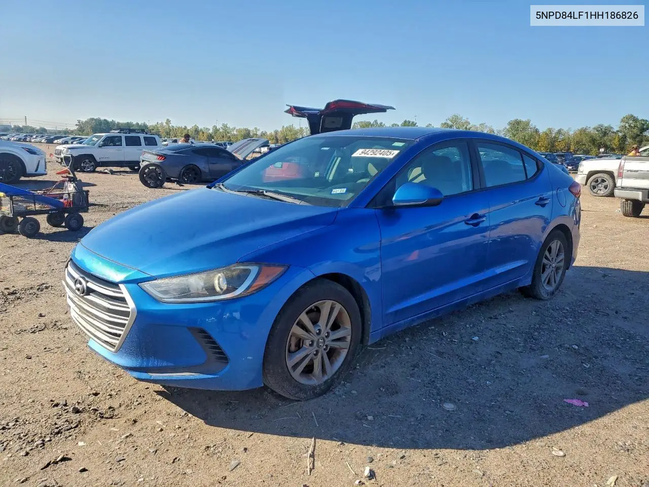 5NPD84LF1HH186826 2017 Hyundai Elantra Se