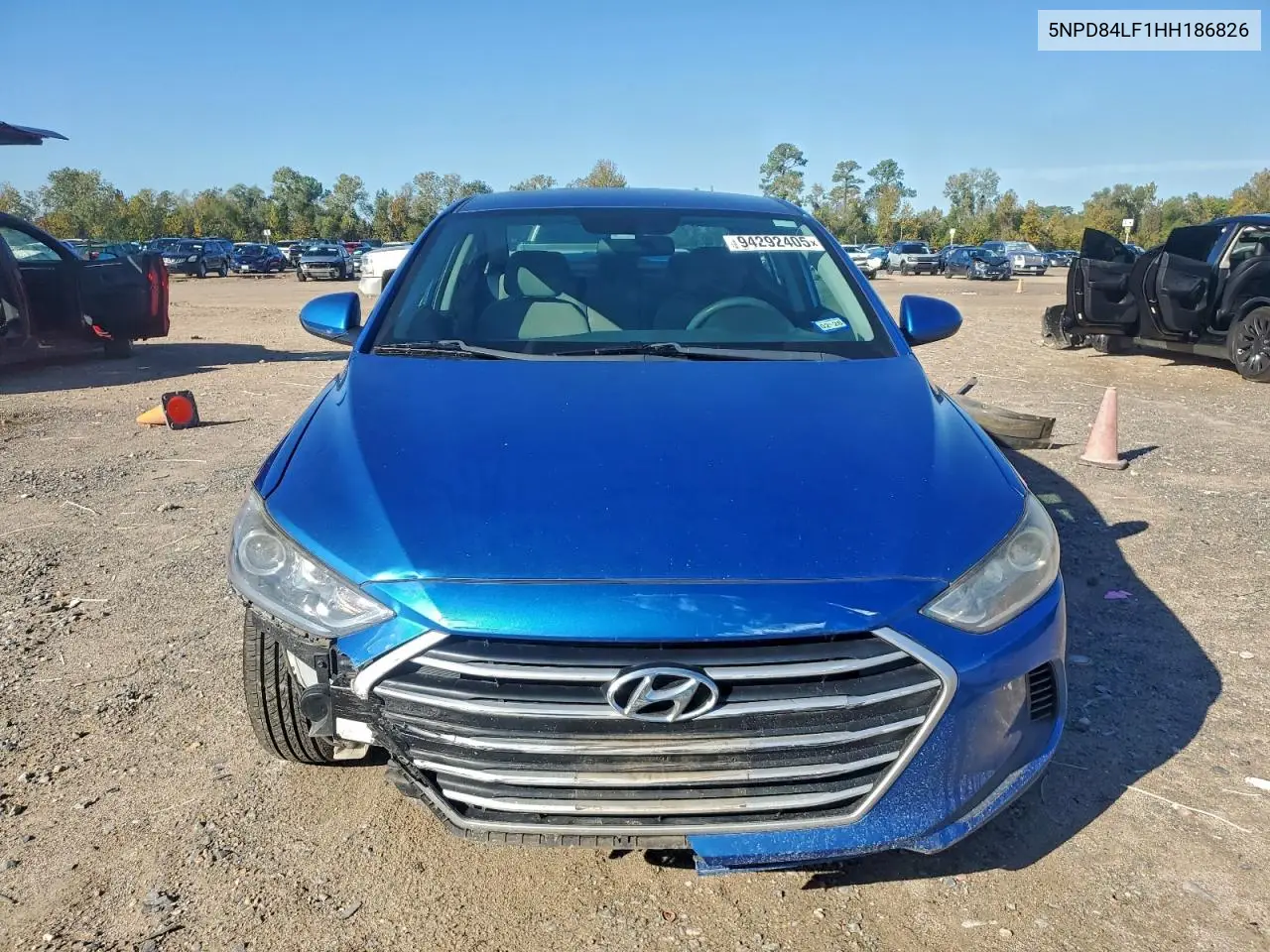 5NPD84LF1HH186826 2017 Hyundai Elantra Se