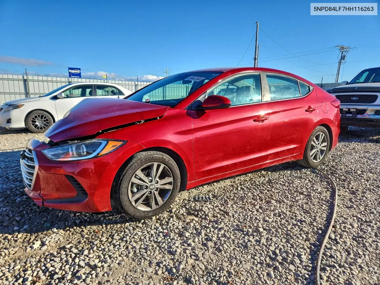 5NPD84LF7HH116263 2017 Hyundai Elantra Se