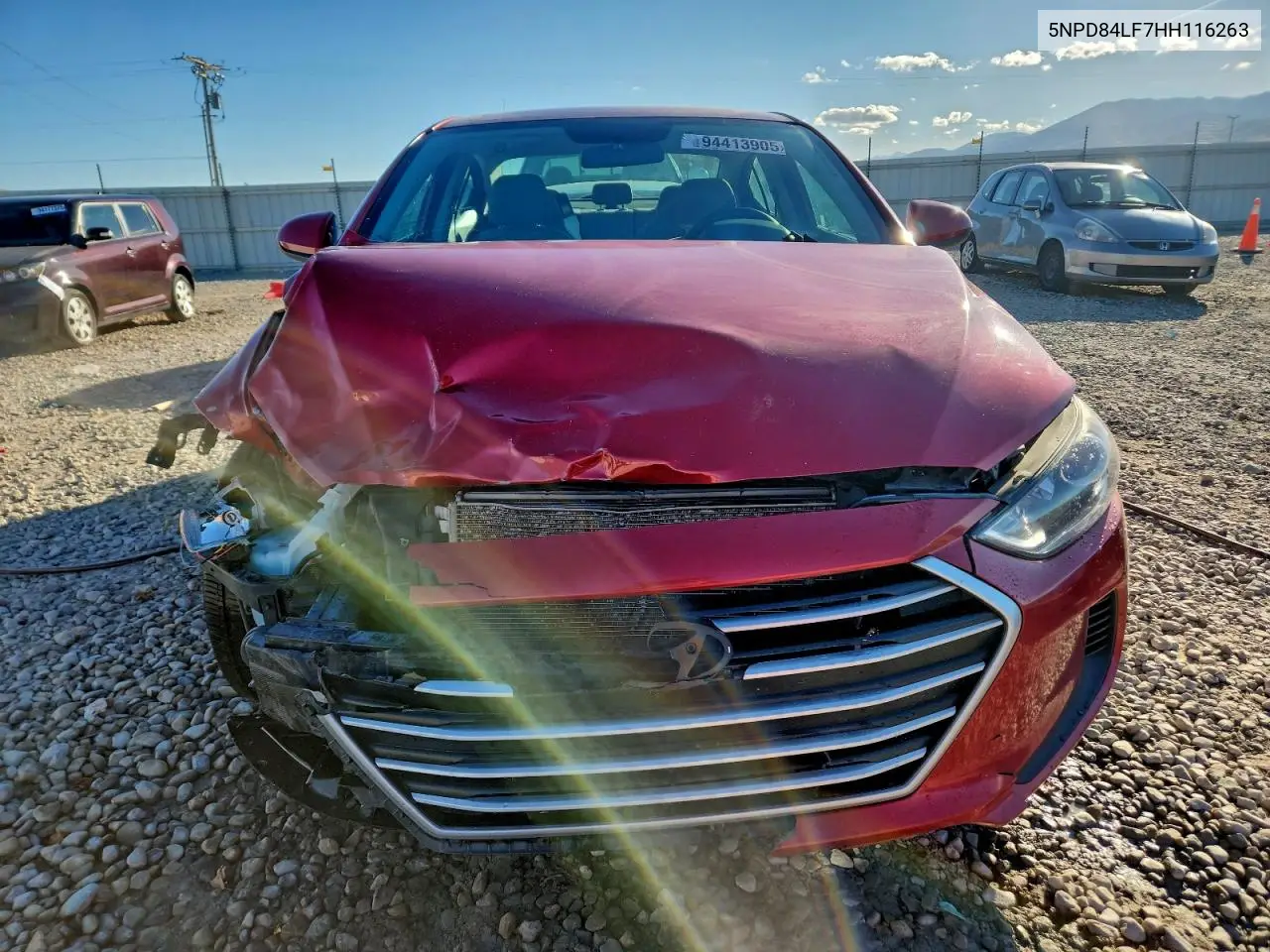 5NPD84LF7HH116263 2017 Hyundai Elantra Se
