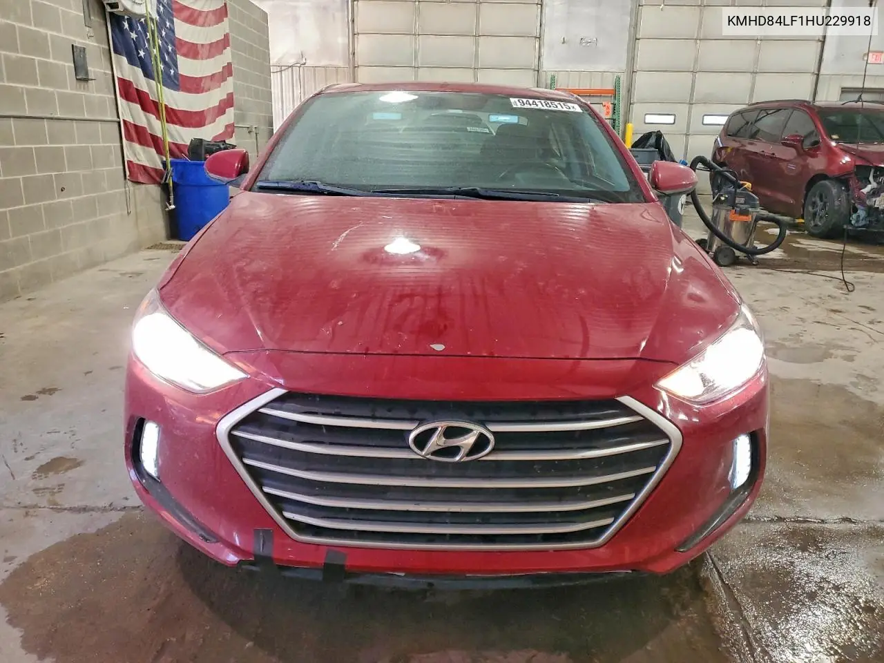 KMHD84LF1HU229918 2017 Hyundai Elantra Se