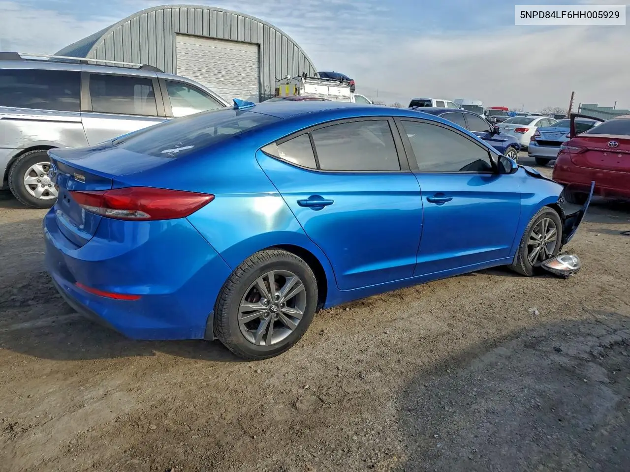 5NPD84LF6HH005929 2017 Hyundai Elantra Se