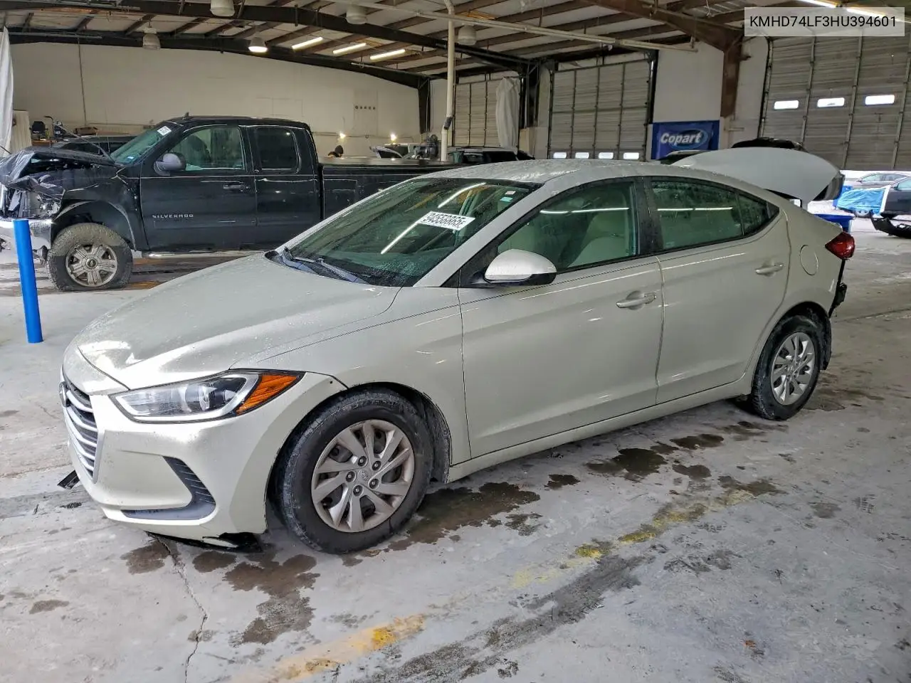 KMHD74LF3HU394601 2017 Hyundai Elantra Se