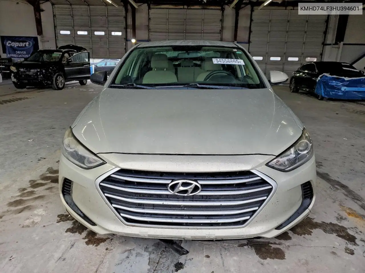 KMHD74LF3HU394601 2017 Hyundai Elantra Se