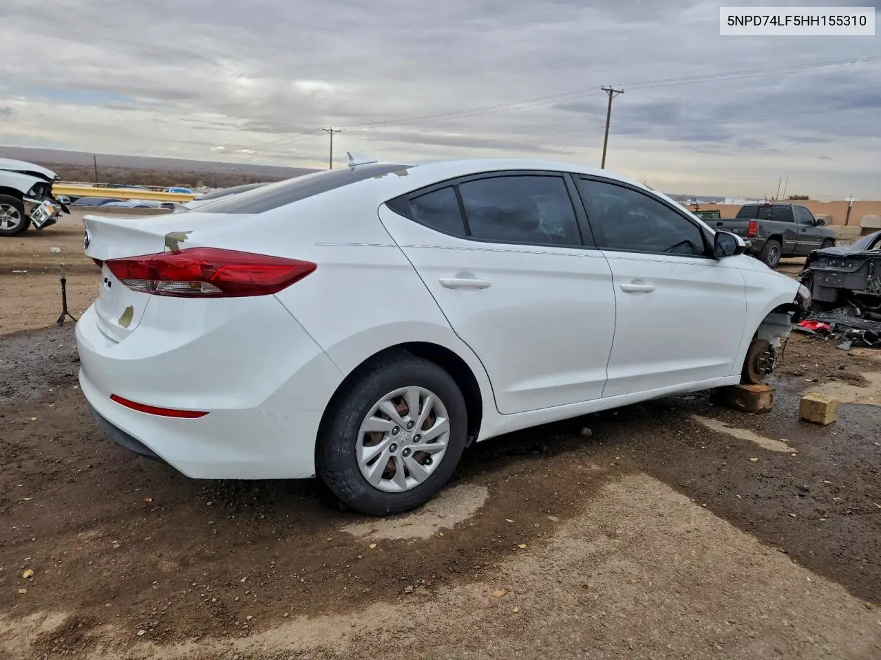 5NPD74LF5HH155310 2017 Hyundai Elantra Se