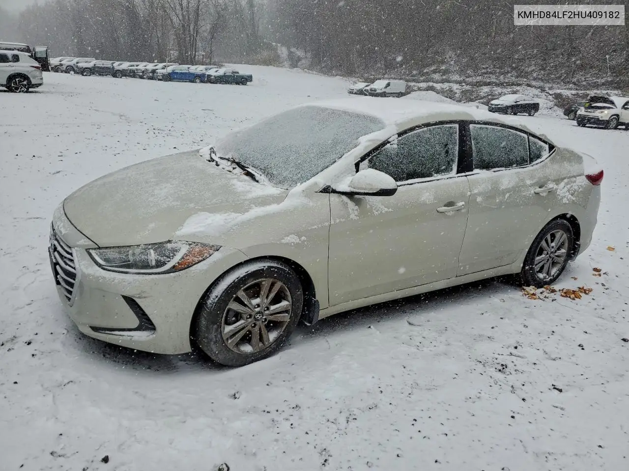 KMHD84LF2HU409182 2017 Hyundai Elantra Se