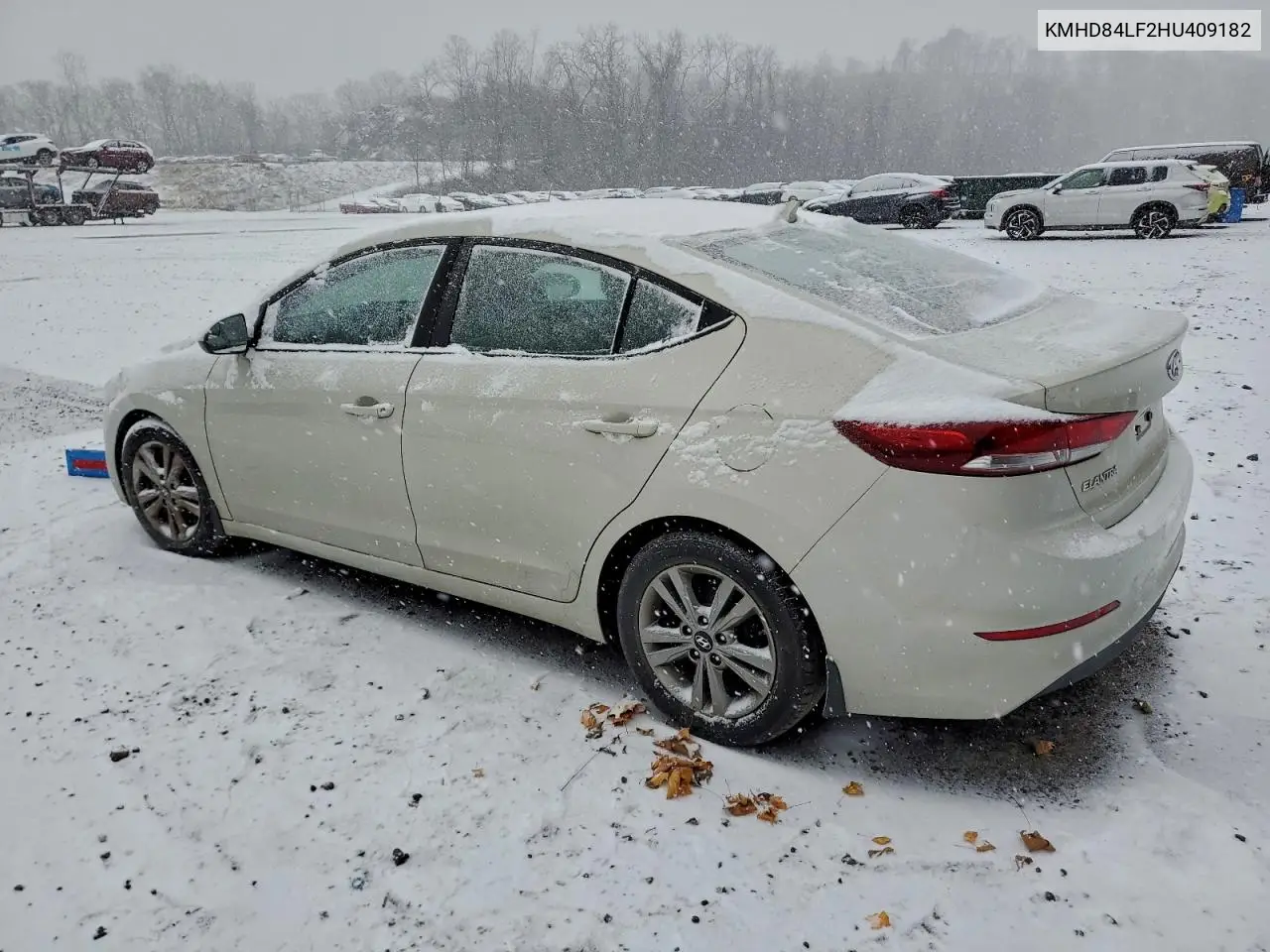 KMHD84LF2HU409182 2017 Hyundai Elantra Se
