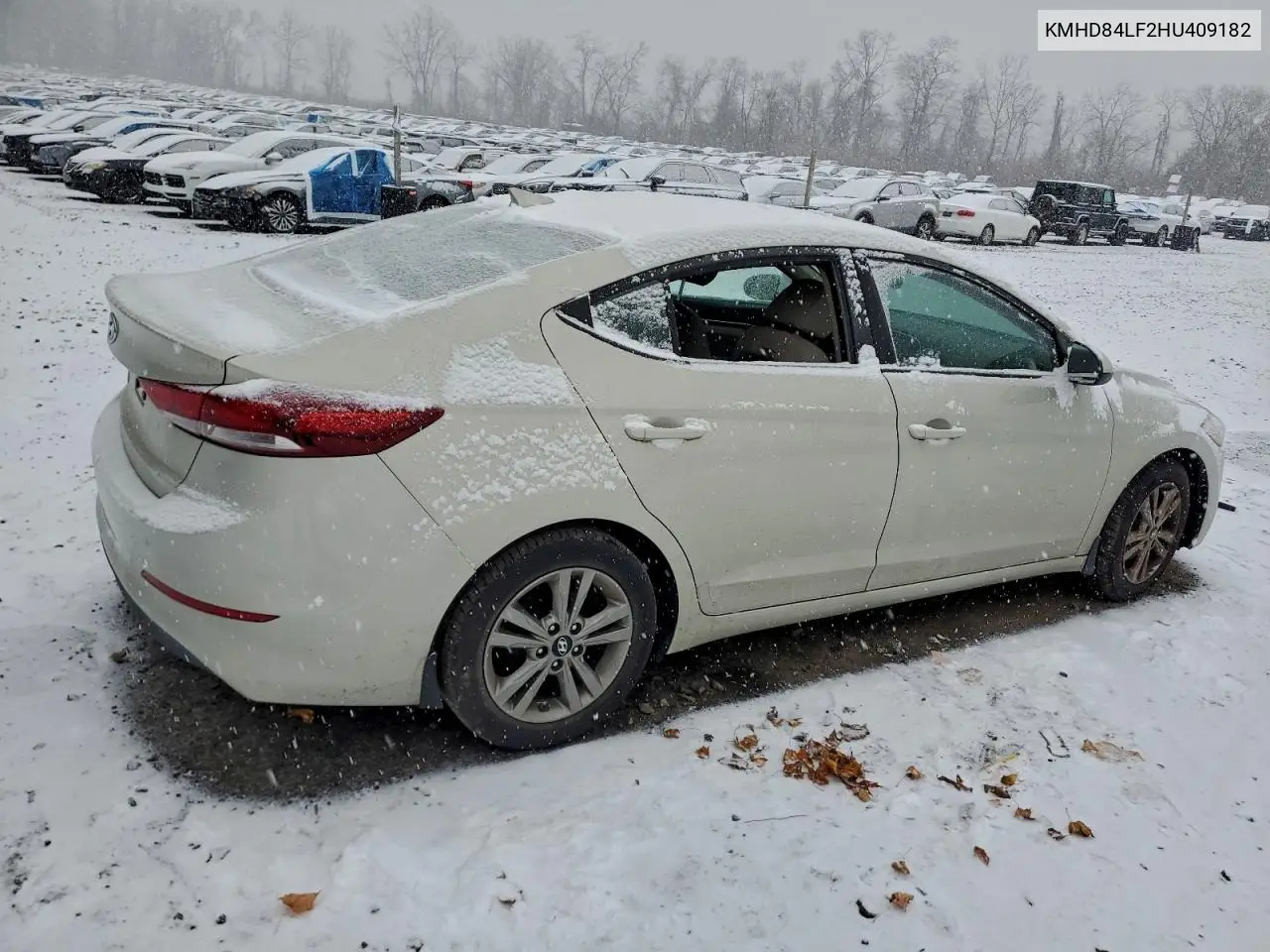 KMHD84LF2HU409182 2017 Hyundai Elantra Se
