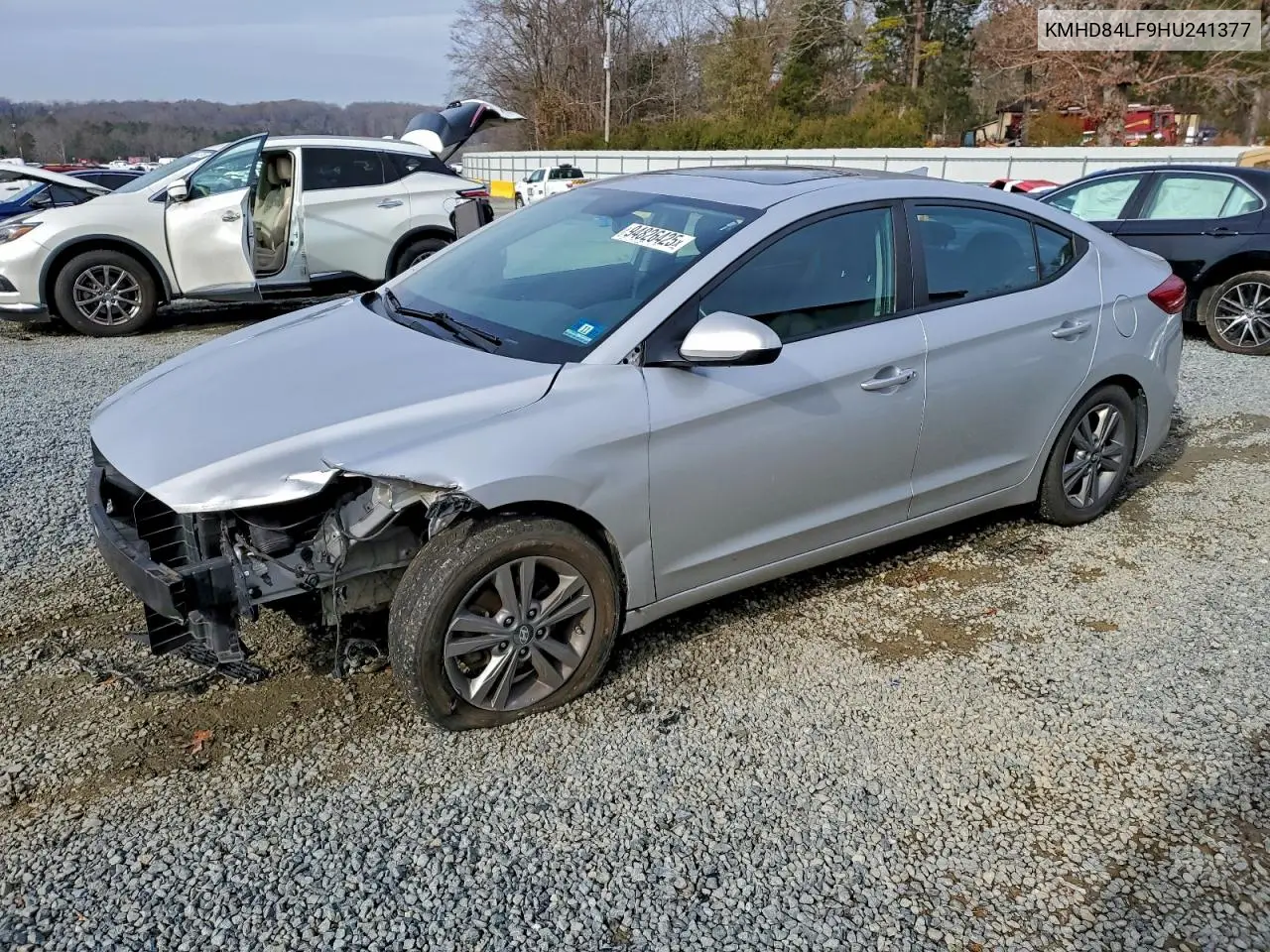 KMHD84LF9HU241377 2017 Hyundai Elantra Se