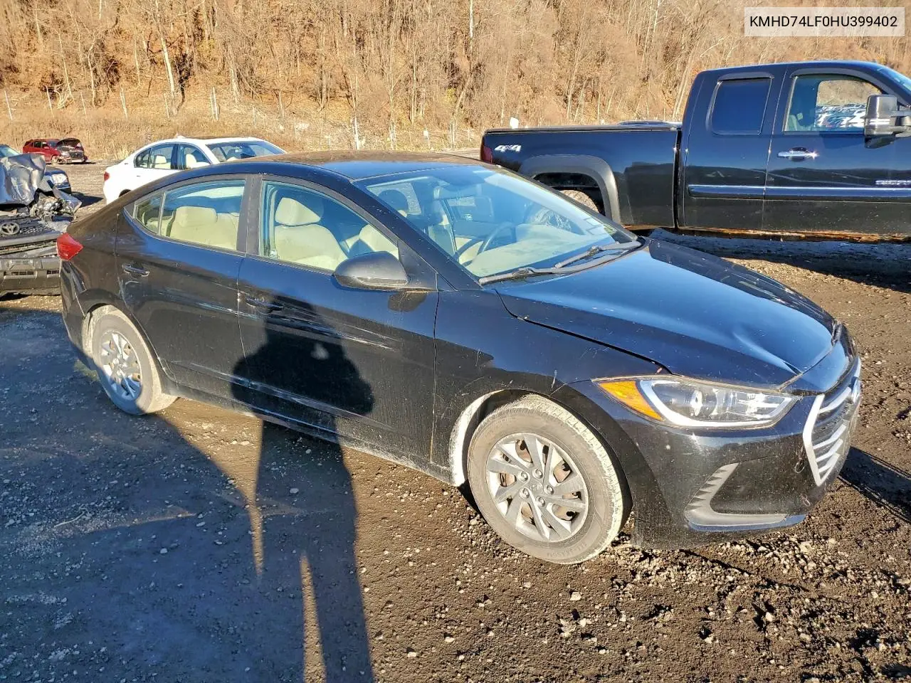 KMHD74LF0HU399402 2017 Hyundai Elantra Se