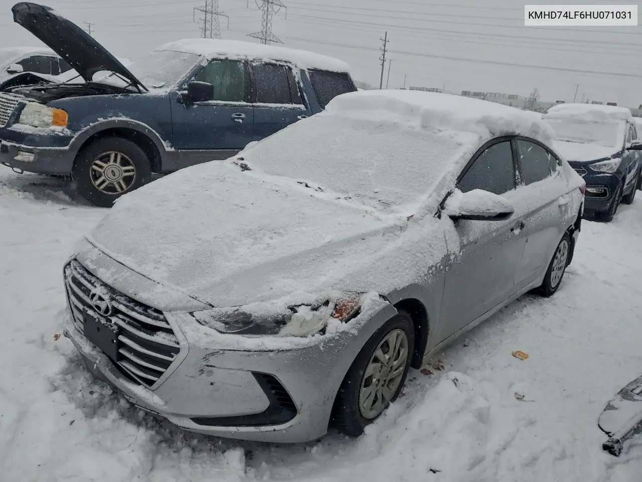 KMHD74LF6HU071031 2017 Hyundai Elantra Se