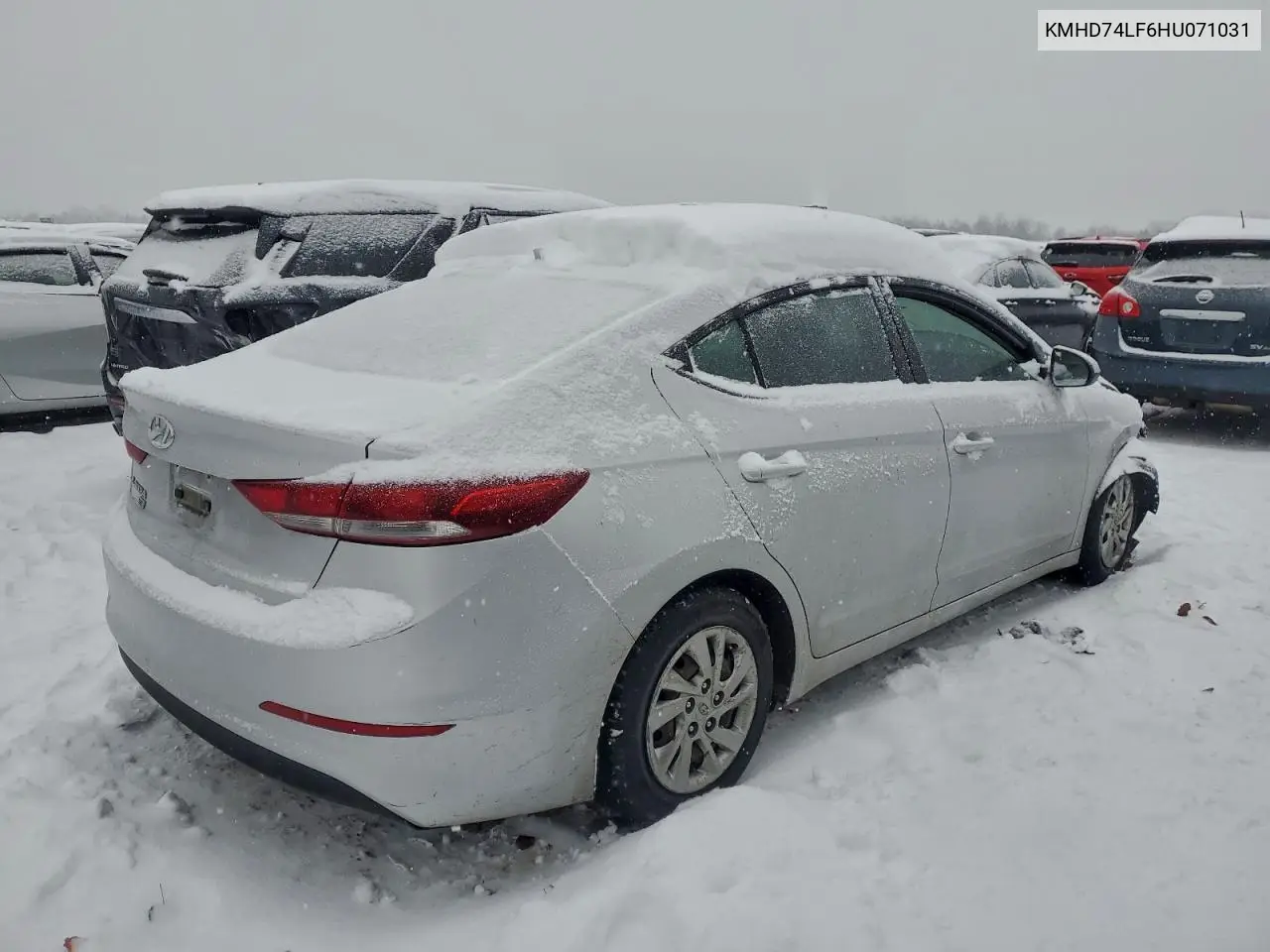 KMHD74LF6HU071031 2017 Hyundai Elantra Se