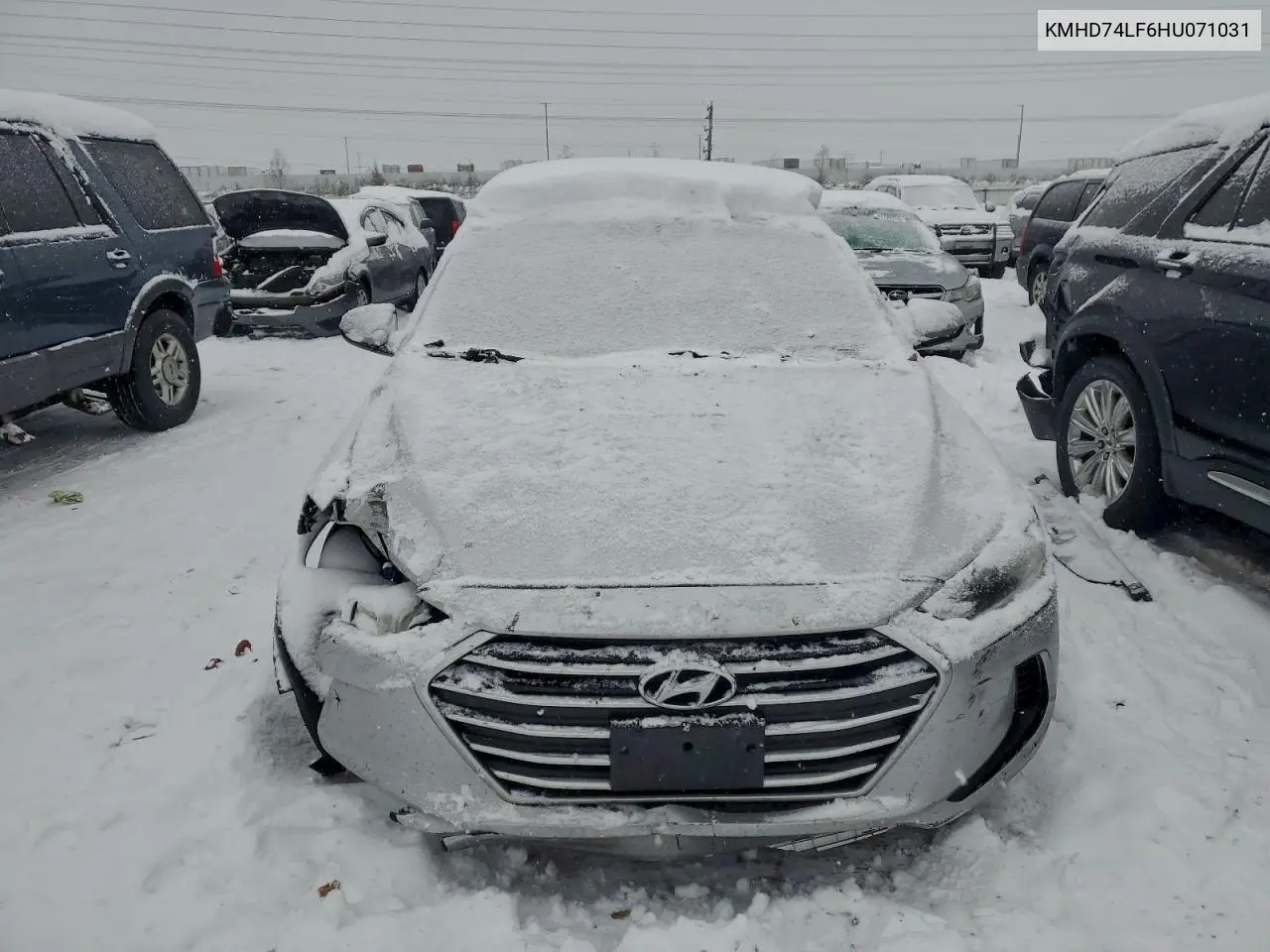 KMHD74LF6HU071031 2017 Hyundai Elantra Se