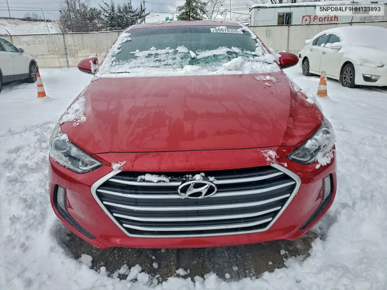 5NPD84LF9HH123893 2017 Hyundai Elantra Se