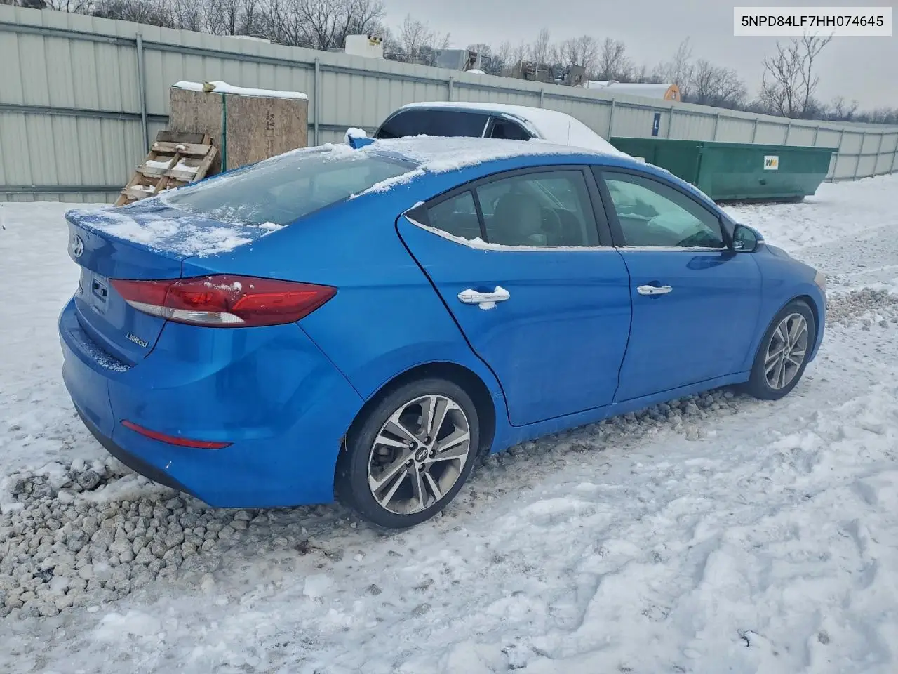 5NPD84LF7HH074645 2017 Hyundai Elantra Se