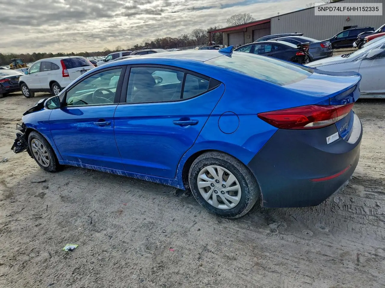 5NPD74LF6HH152335 2017 Hyundai Elantra Se