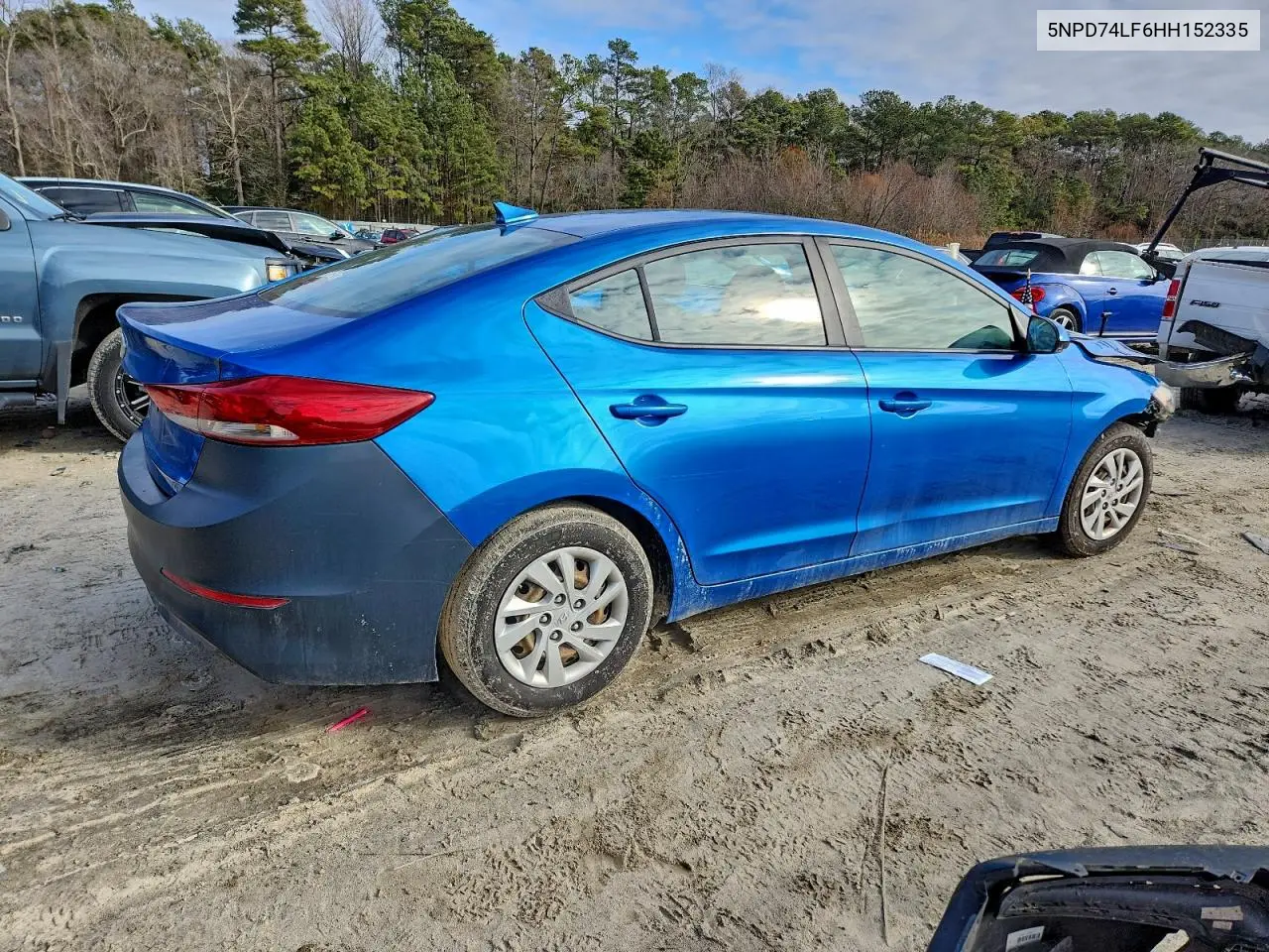 5NPD74LF6HH152335 2017 Hyundai Elantra Se