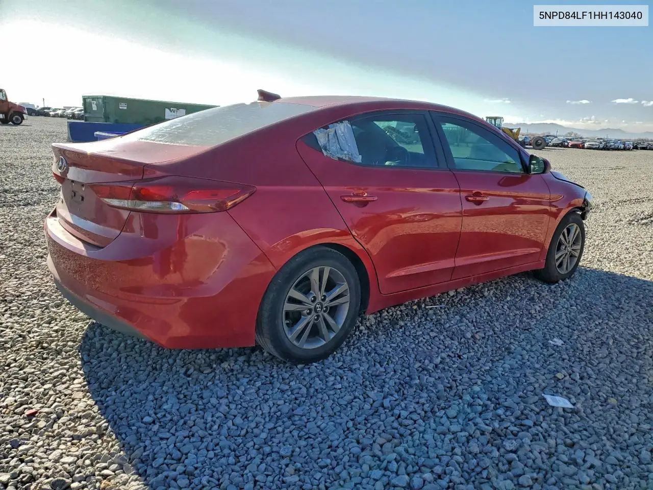 5NPD84LF1HH143040 2017 Hyundai Elantra Se