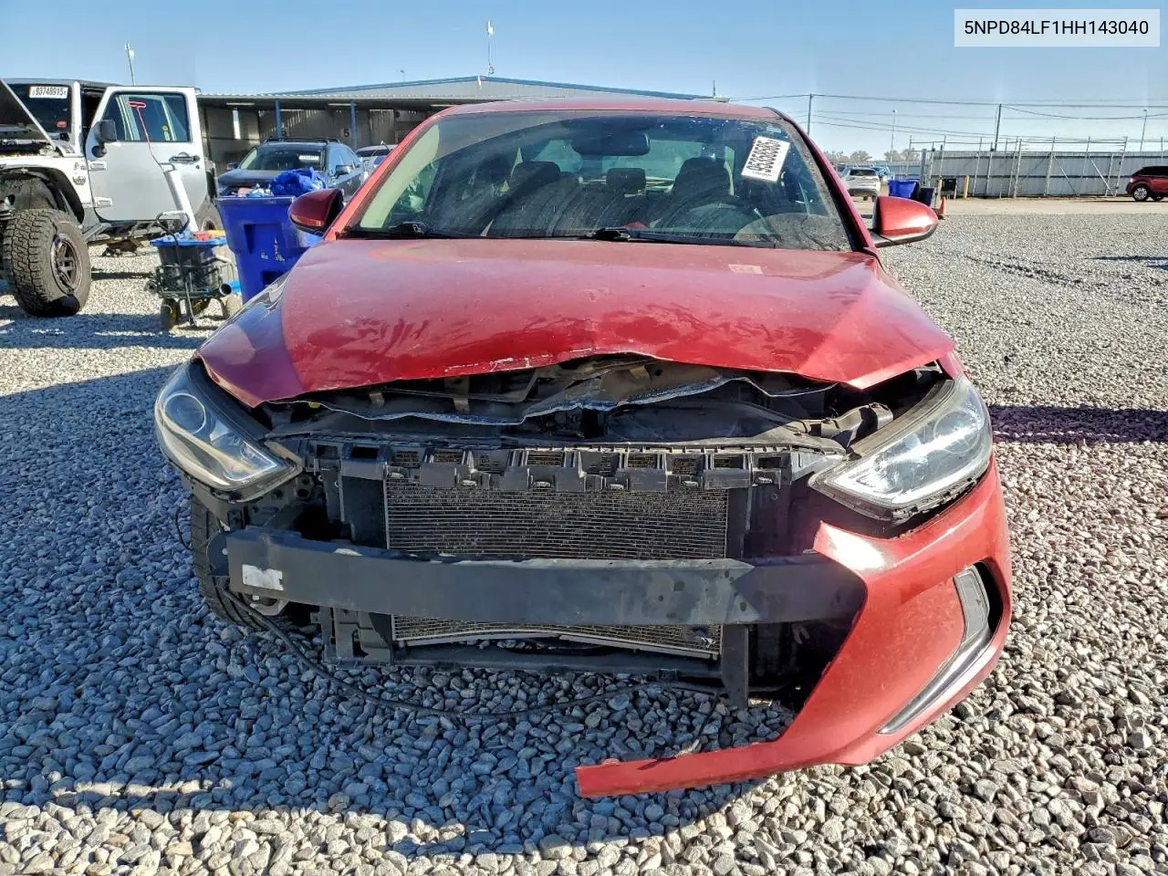 5NPD84LF1HH143040 2017 Hyundai Elantra Se